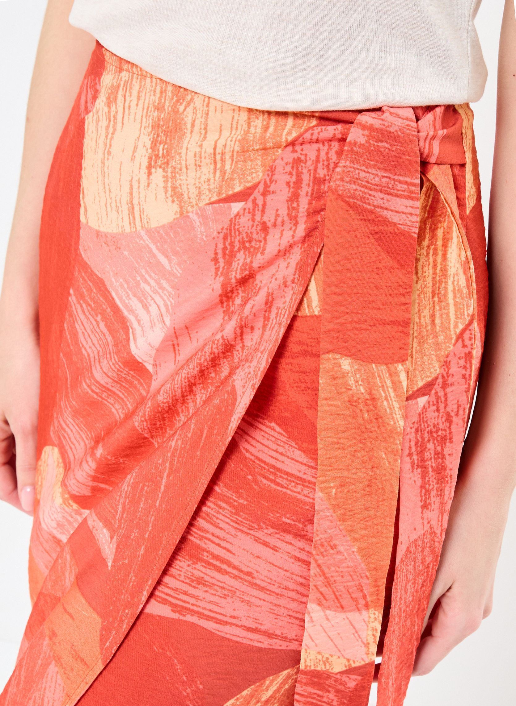 Jupes mi-longues VIDOLIRA ELA HW MIDI SHARONG SKIRT femme rose Vila Jupes mi-longues VIDOLIRA ELA HW MIDI SHARONG SKIRT femme rose aurora red