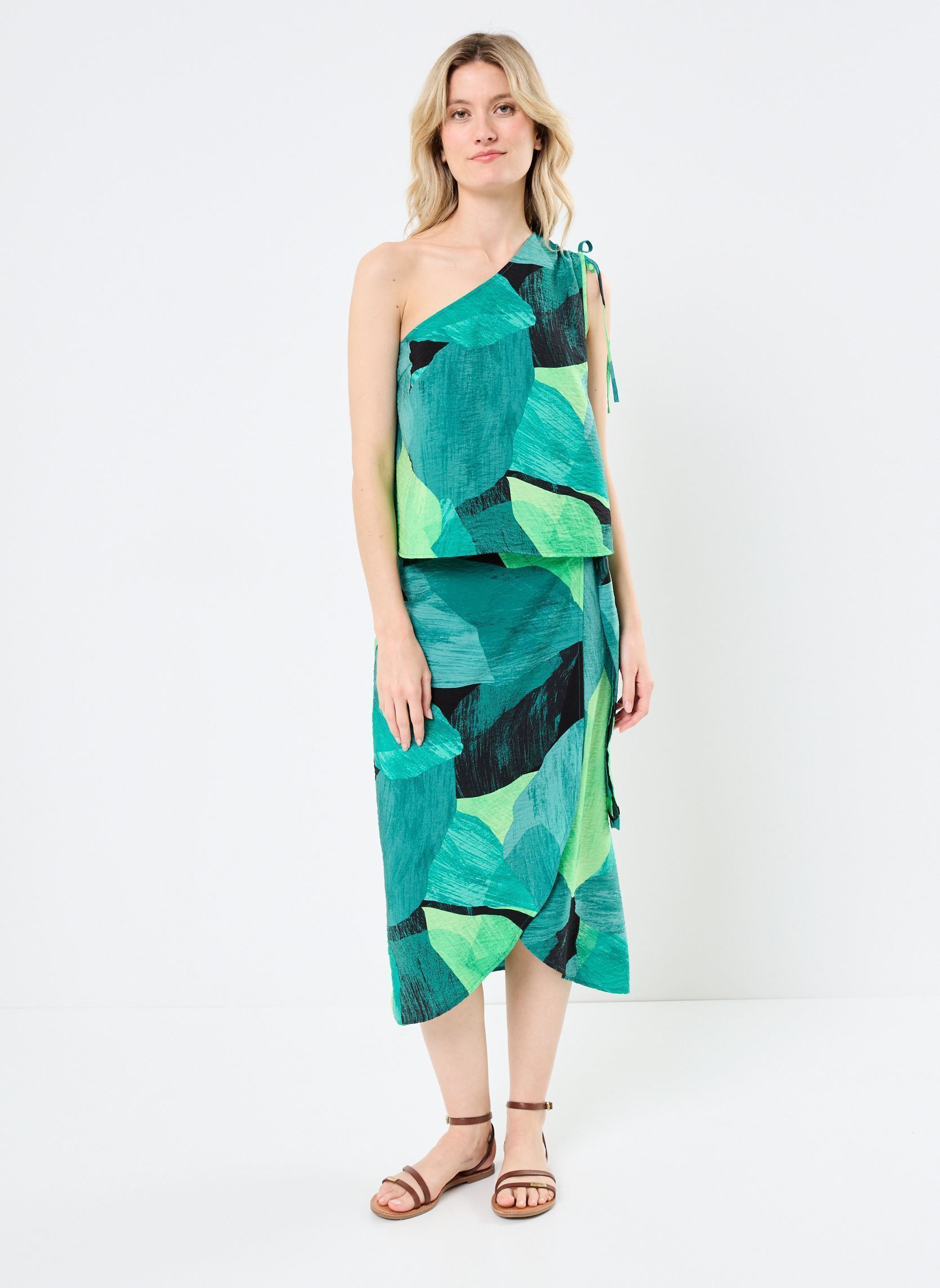 Tops VIDOLIRA ELA ONE SHOULDER TOP damen grün Vila Tops VIDOLIRA ELA ONE SHOULDER TOP damen grün Summer Green