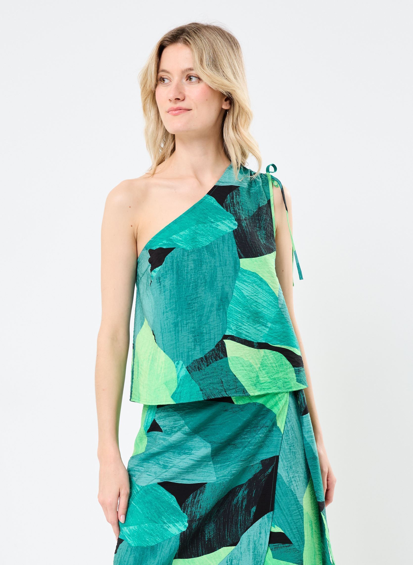 Tops VIDOLIRA ELA ONE SHOULDER TOP damen grün Vila Tops VIDOLIRA ELA ONE SHOULDER TOP damen grün Summer Green
