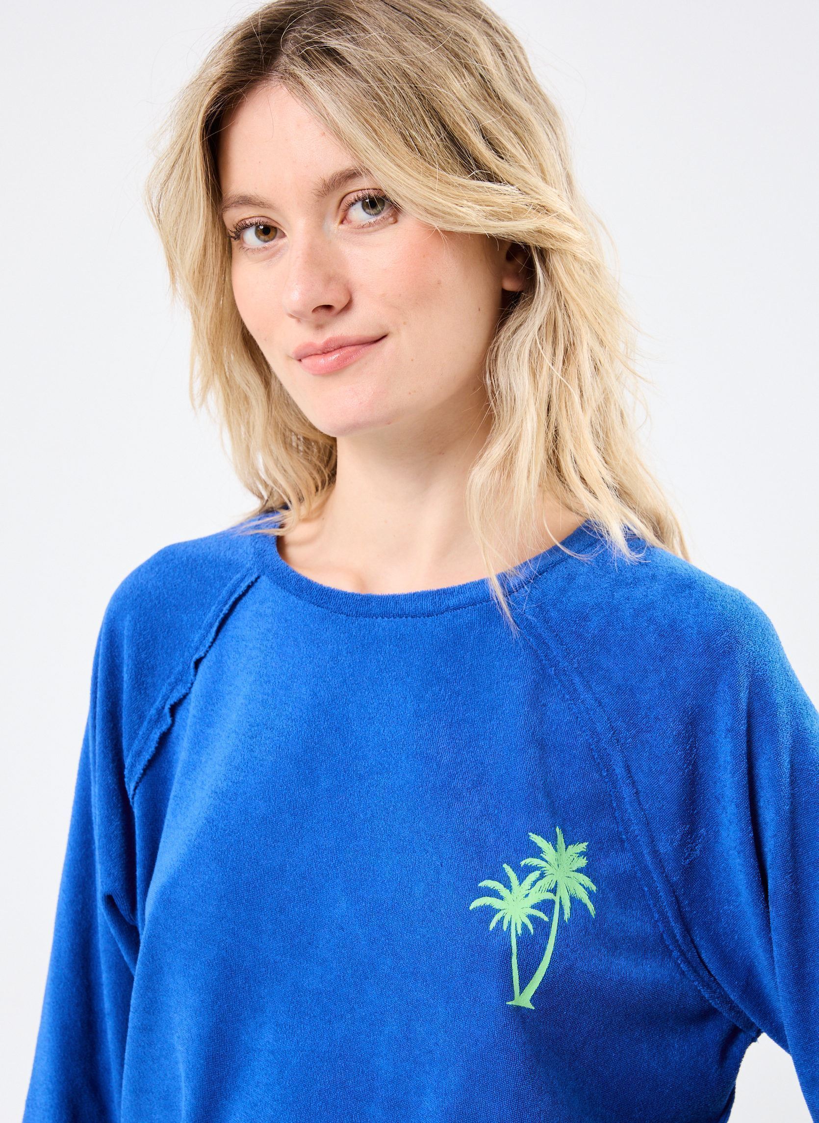 Sweatshirts VIFROTTE O-NECK LS PRINTED SHIRTLS femme bleu Vila Sweatshirts VIFROTTE O-NECK LS PRINTED SHIRTLS femme bleu Birch