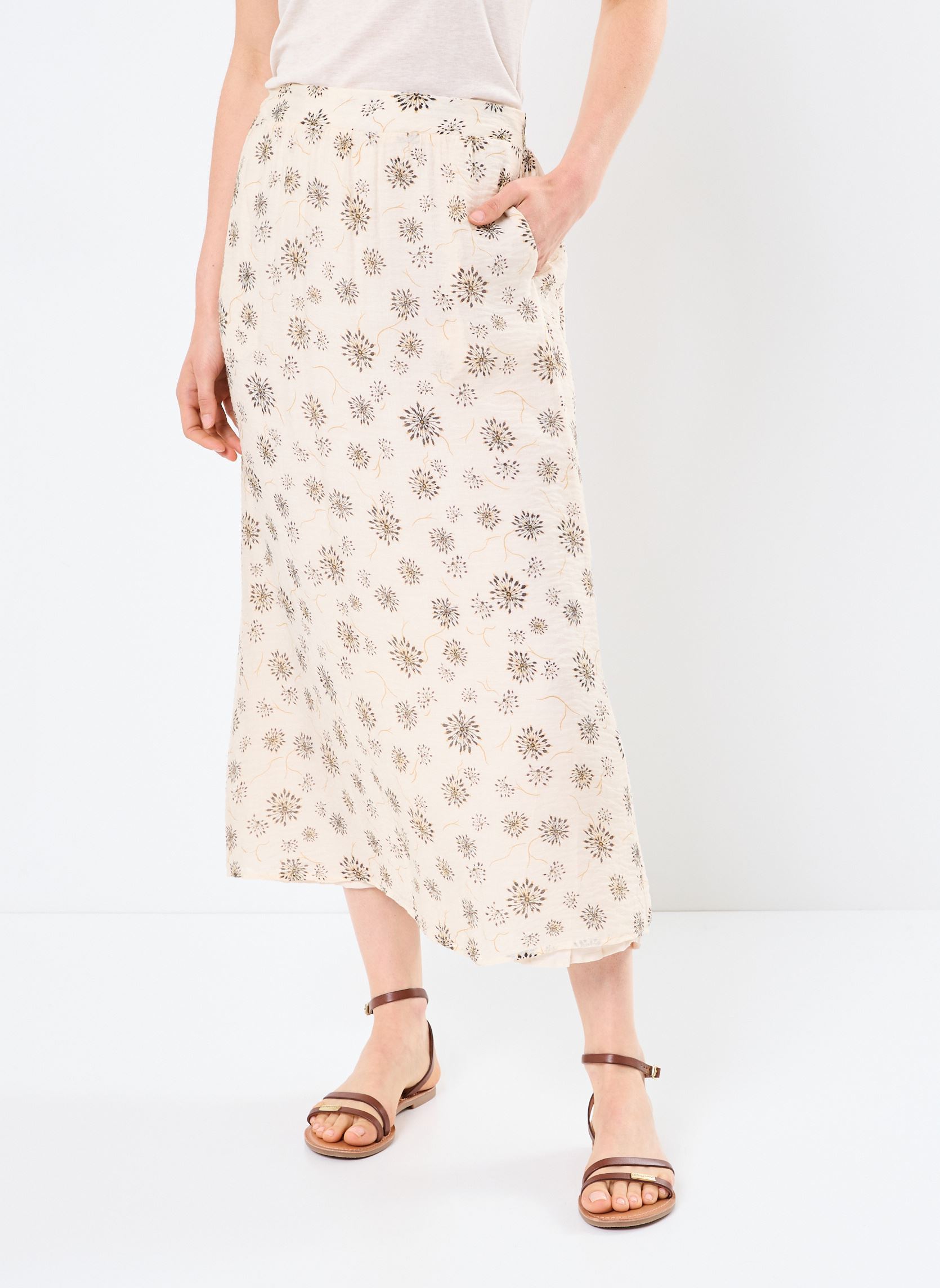 Jupes mi-longues VILYRIA LUC ANKLE SKIRT/C32 femme beige Vila Jupes mi-longues VILYRIA LUC ANKLE SKIRT/C32 femme beige Birch