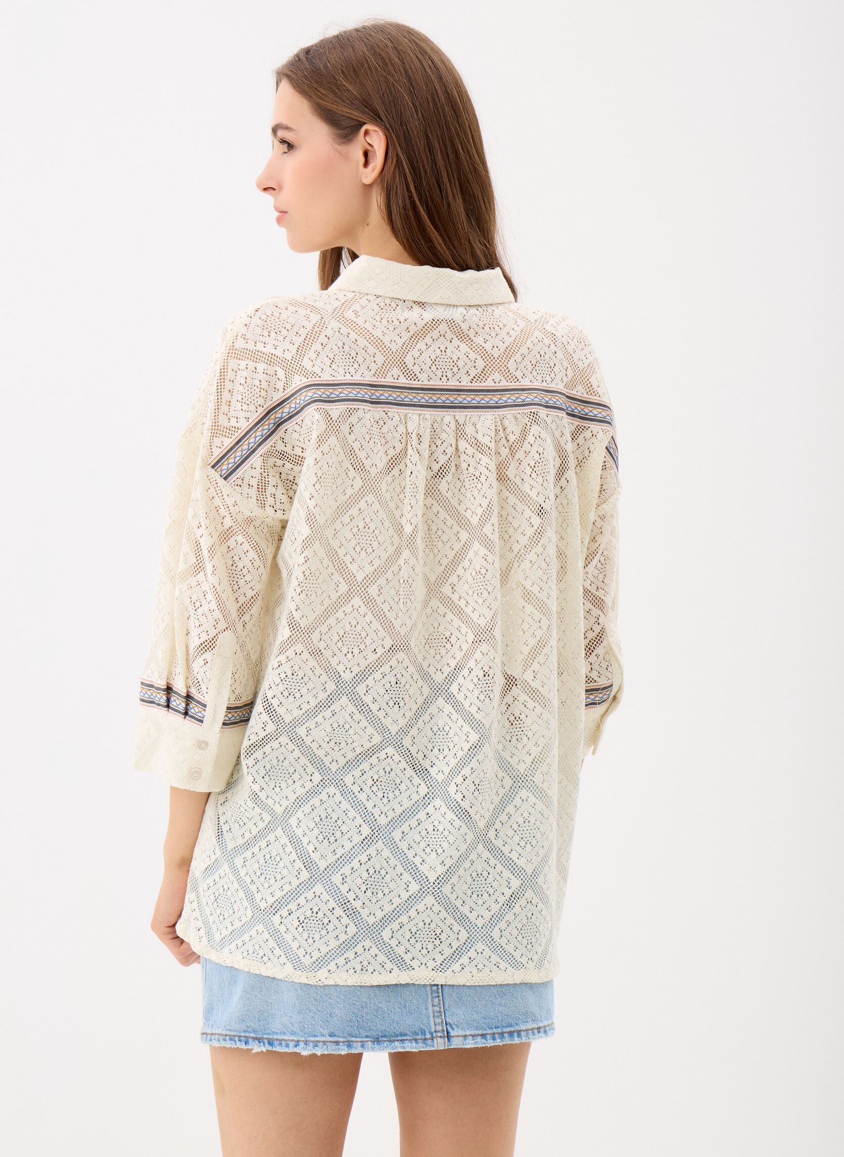 Langarm-Hemden VINOEMIE 3/4 OVERSIZE SHIRT/C32 damen beige Vila Langarm-Hemden VINOEMIE 3/4 OVERSIZE SHIRT/C32 damen beige Birch