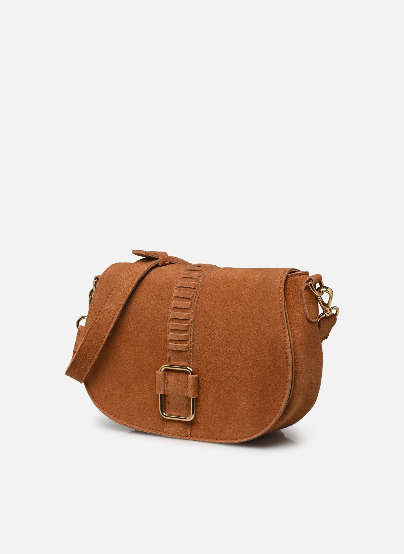 Umhängetaschen VIZENNI LEATHER BUCKLE BAG/EF damen braun Vila Umhängetaschen VIZENNI LEATHER BUCKLE BAG/EF damen braun COGNAC
