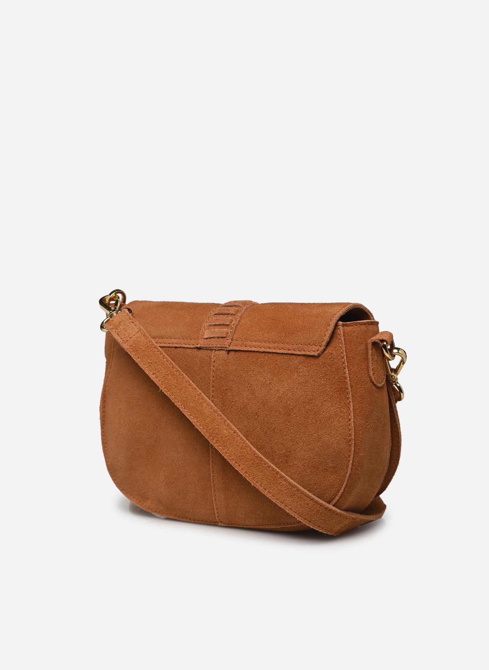 Umhängetaschen VIZENNI LEATHER BUCKLE BAG/EF damen braun Vila Umhängetaschen VIZENNI LEATHER BUCKLE BAG/EF damen braun COGNAC