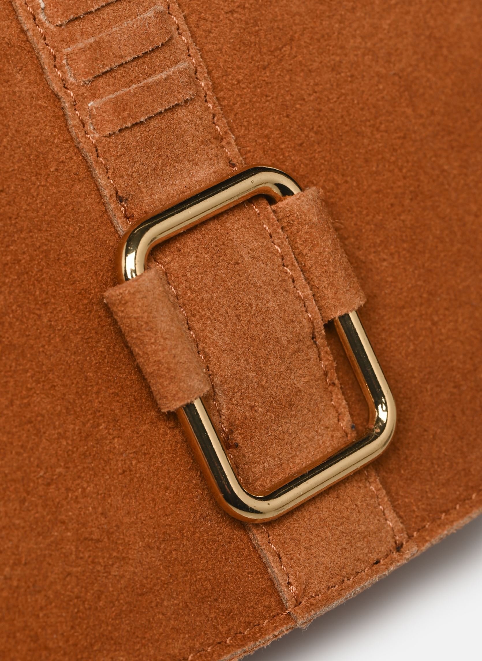 Umhängetaschen VIZENNI LEATHER BUCKLE BAG/EF damen braun Vila Umhängetaschen VIZENNI LEATHER BUCKLE BAG/EF damen braun COGNAC