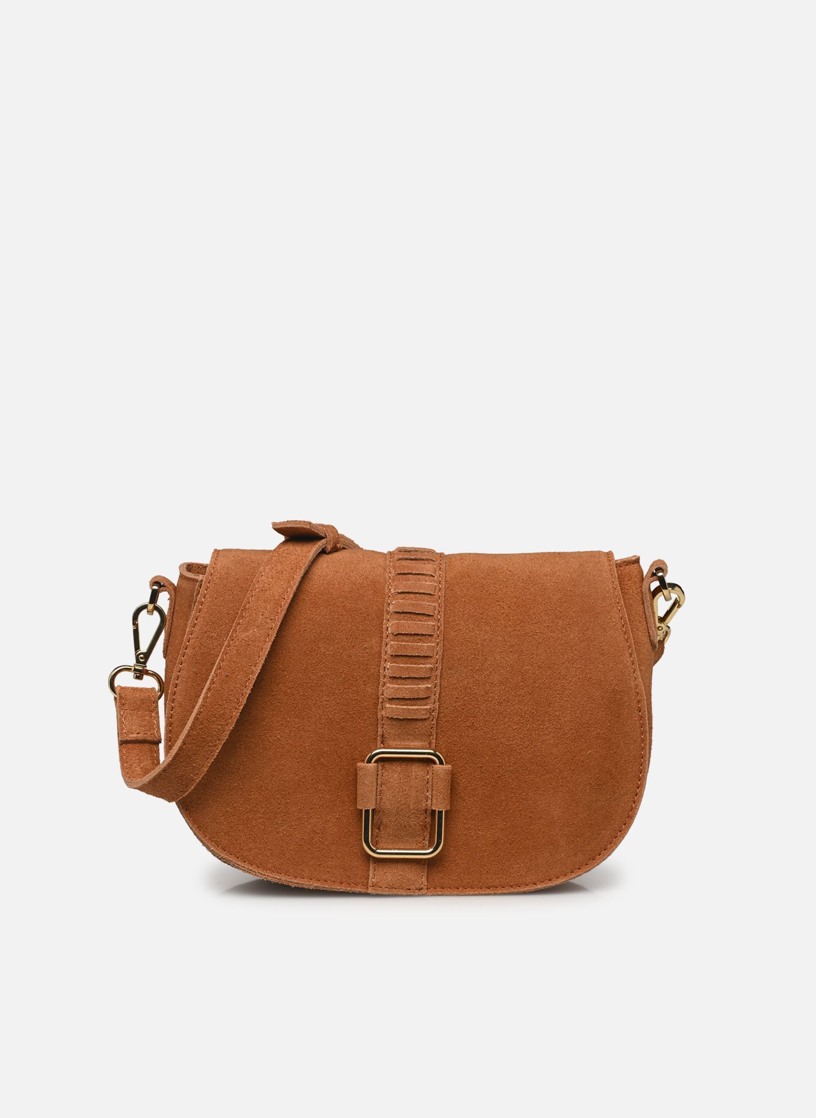 Umhängetaschen VIZENNI LEATHER BUCKLE BAG/EF damen braun Vila Umhängetaschen VIZENNI LEATHER BUCKLE BAG/EF damen braun COGNAC