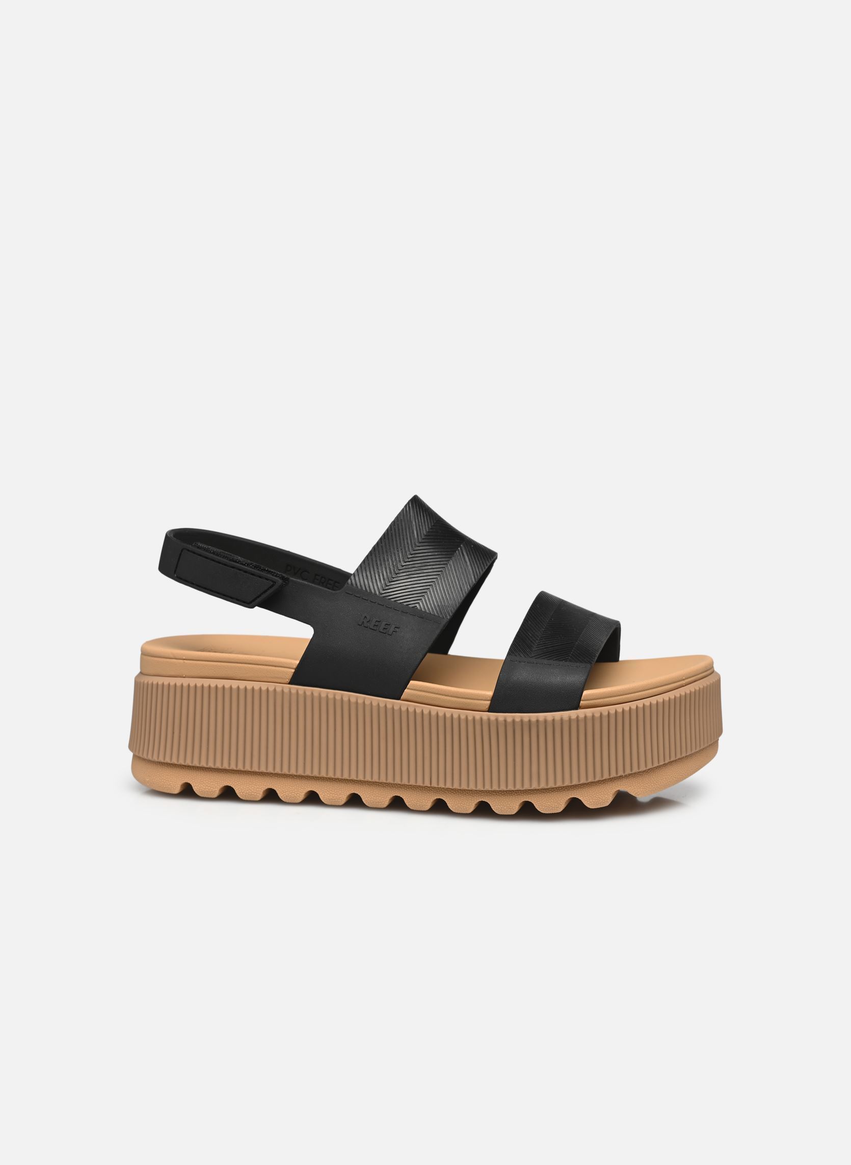 Sandali con zeppa e plateau Water Vista Higher donna nero Reef Sandali con zeppa e plateau Water Vista Higher donna nero BLACK/TAN