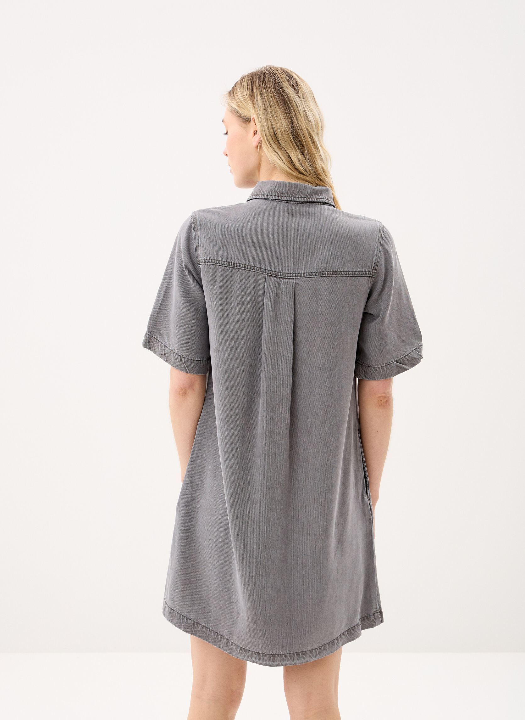 Kleider OBJFRAME 2/4 RE DENIM DRESS NOOS damen grau OBJECT Kleider OBJFRAME 2/4 RE DENIM DRESS NOOS damen grau Light Grey Denim