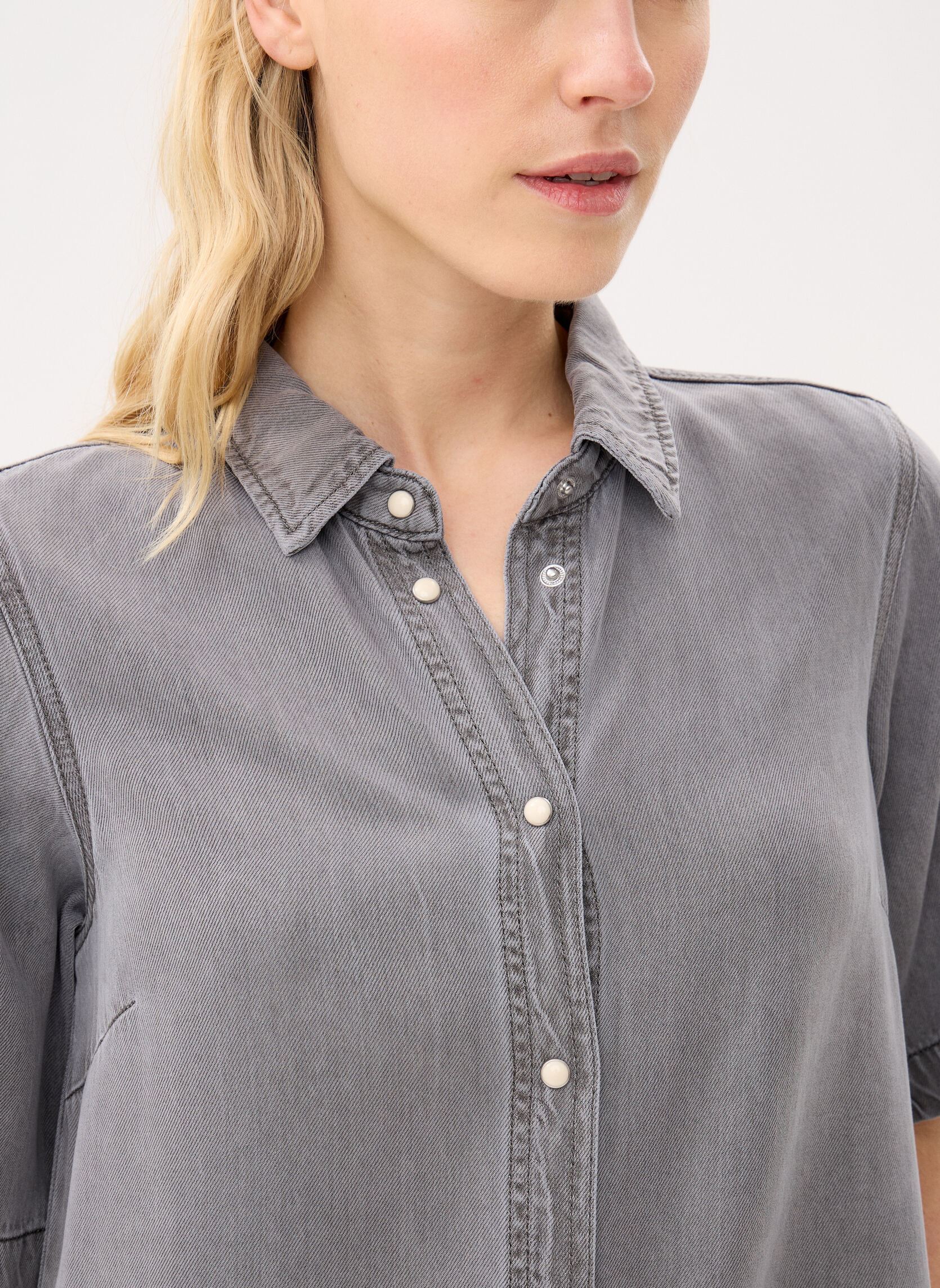 Kleider OBJFRAME 2/4 RE DENIM DRESS NOOS damen grau OBJECT Kleider OBJFRAME 2/4 RE DENIM DRESS NOOS damen grau Light Grey Denim