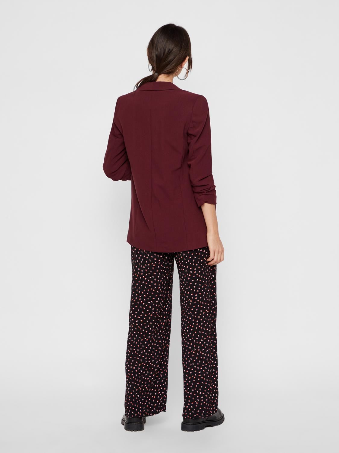 Vestes de blazer PCBOSELLA 3/4 BLAZER NOOS BC femme bordeaux Pieces Vestes de blazer PCBOSELLA 3/4 BLAZER NOOS BC femme bordeaux APPLE BUTTER