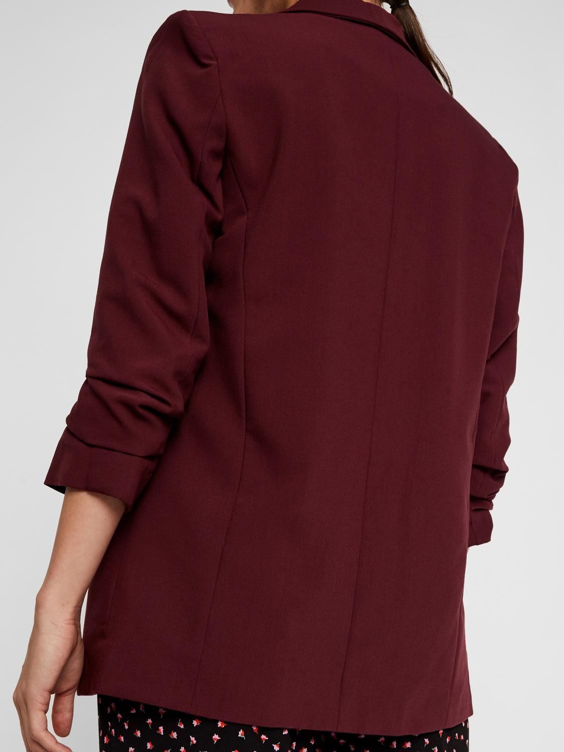 Vestes de blazer PCBOSELLA 3/4 BLAZER NOOS BC femme bordeaux Pieces Vestes de blazer PCBOSELLA 3/4 BLAZER NOOS BC femme bordeaux APPLE BUTTER