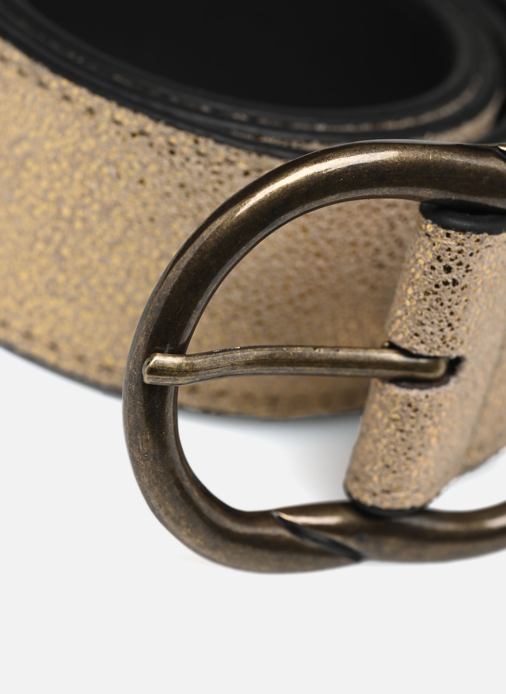 Ceintures PCLAURA SUEDE JEANS BELT femme or et bronze Pieces Ceintures PCLAURA SUEDE JEANS BELT femme or et bronze Gold Colour