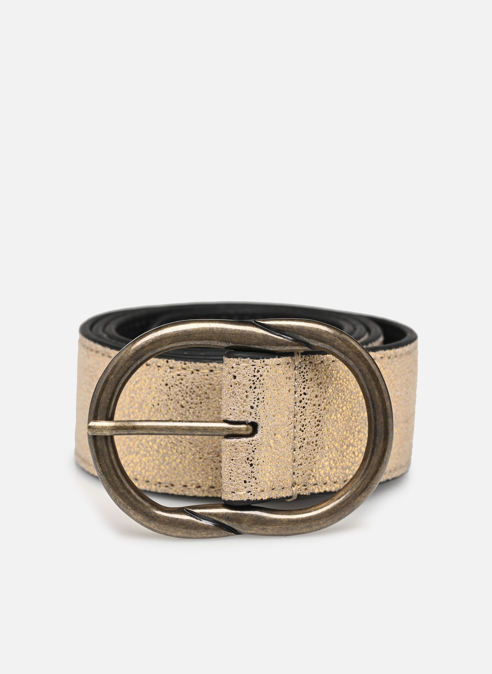 Ceintures PCLAURA SUEDE JEANS BELT femme or et bronze Pieces Ceintures PCLAURA SUEDE JEANS BELT femme or et bronze Gold Colour