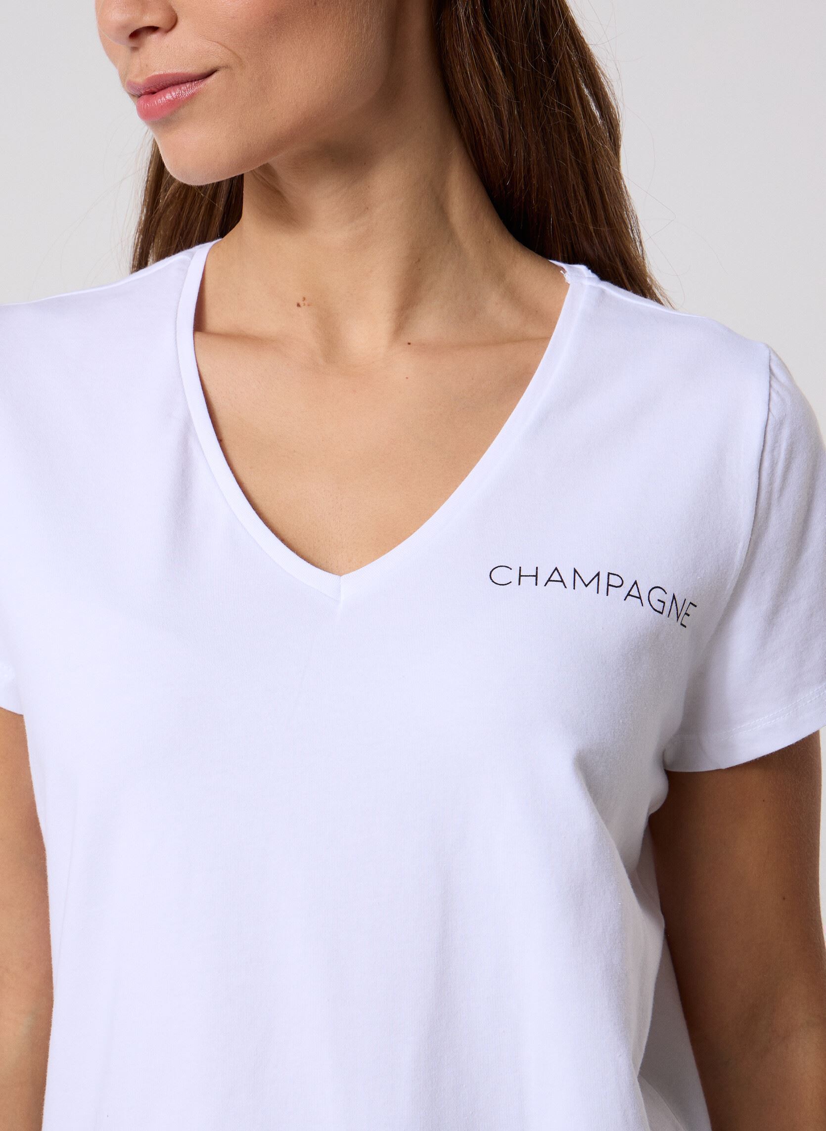 Kurzarm-T-Shirts PCSERIMA SS T-SHIRT FC BC damen weiß Pieces Kurzarm-T-Shirts PCSERIMA SS T-SHIRT FC BC damen weiß BRIGHT WHITE CHAMPAGNE