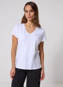 Kurzarm-T-Shirts PCSERIMA SS T-SHIRT FC BC damen weiß Pieces Kurzarm-T-Shirts PCSERIMA SS T-SHIRT FC BC damen weiß BRIGHT WHITE CHAMPAGNE
