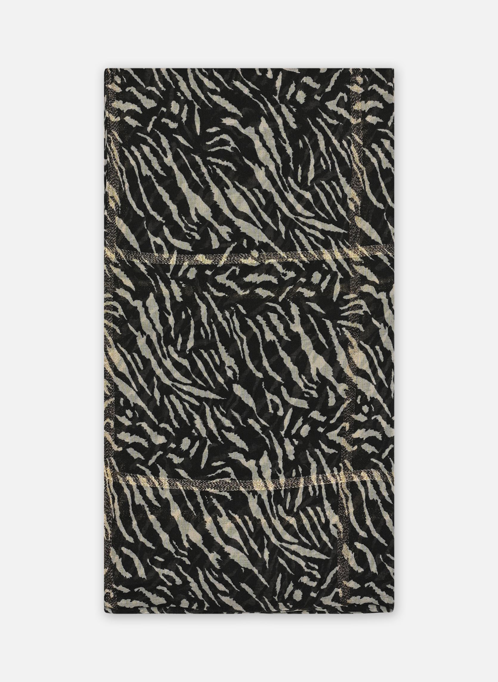 Halstücher PCTASSELO LONG PRINTED SCARF BUNDLE BC damen schwarz Pieces Halstücher PCTASSELO LONG PRINTED SCARF BUNDLE BC damen schwarz Black zebra