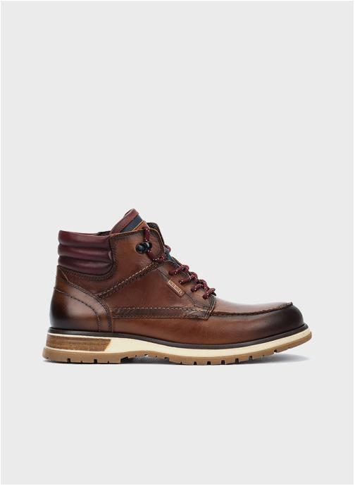 Bottines Pikolinos En Cuir Naturel - Pointure 41 - Laçage + Zip - Occasion Très Bon état