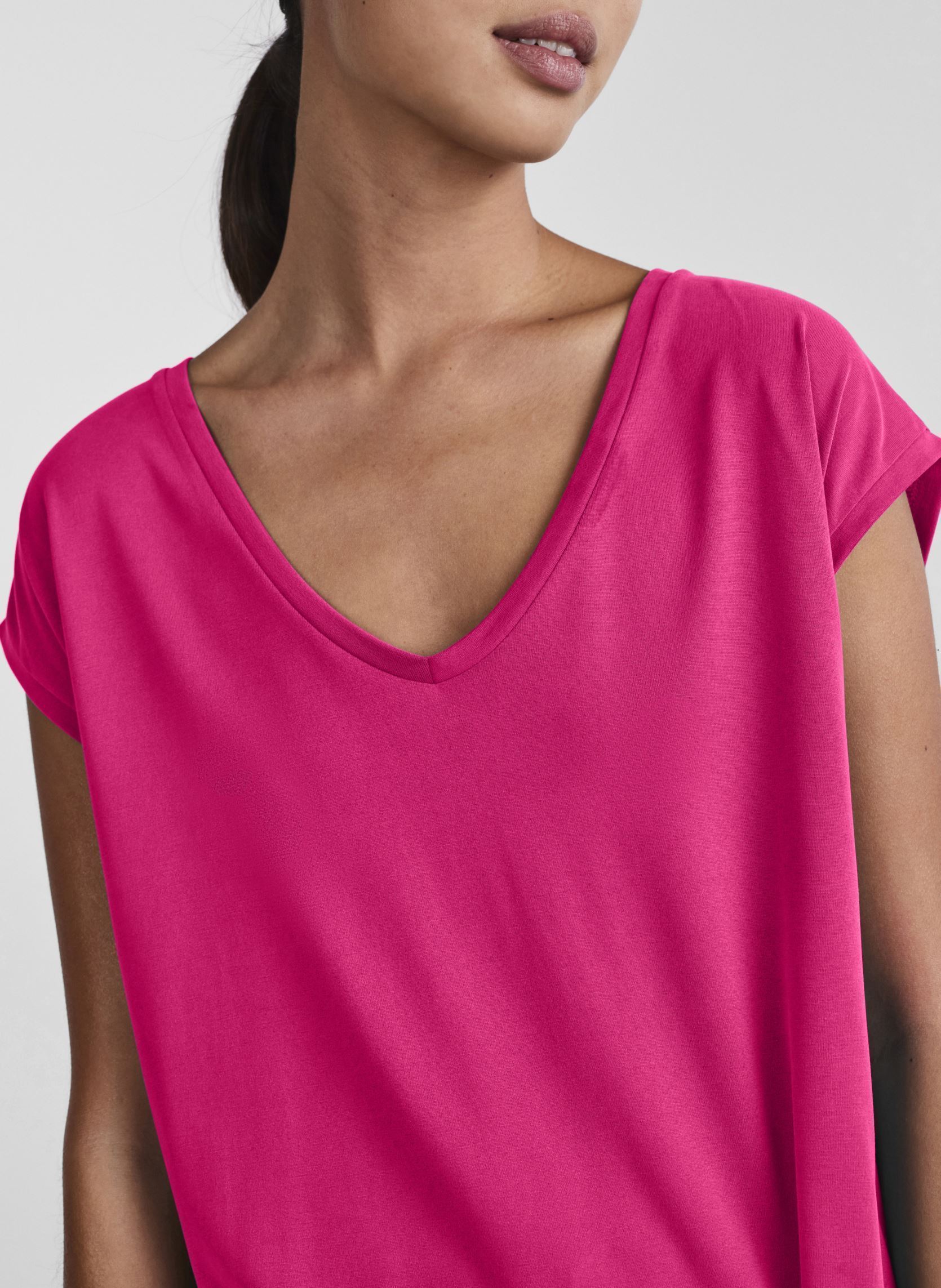 Tee-shirts manches courtes PCKAMALA TEE JRS NOOS BC femme rouge Pieces Tee-shirts manches courtes PCKAMALA TEE JRS NOOS BC femme rouge Cerise