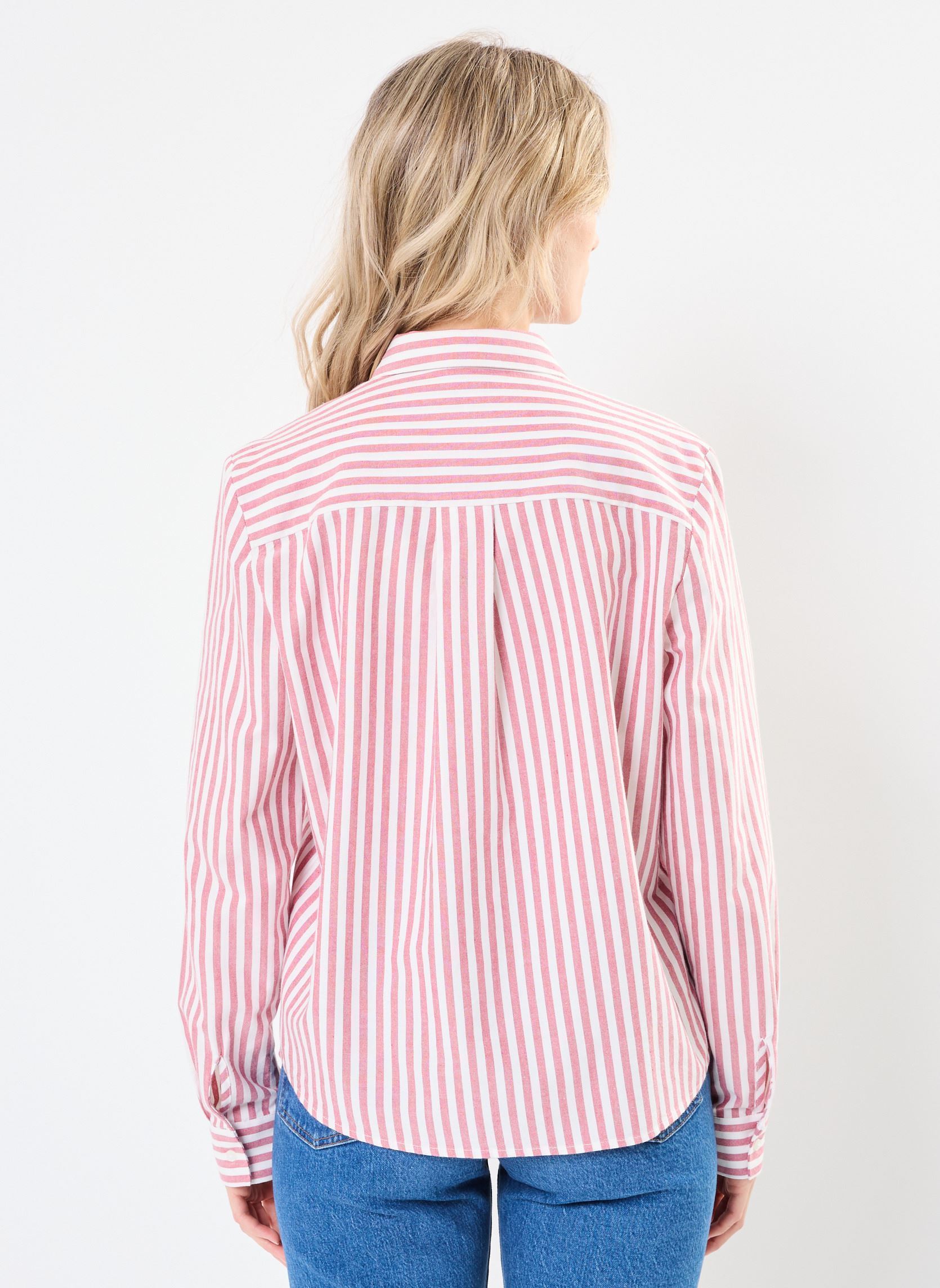 Camicie a maniche lunghe PCMIRINI LS SHIRT FC BC donna rosso Pieces Camicie a maniche lunghe PCMIRINI LS SHIRT FC BC donna rosso Bright white