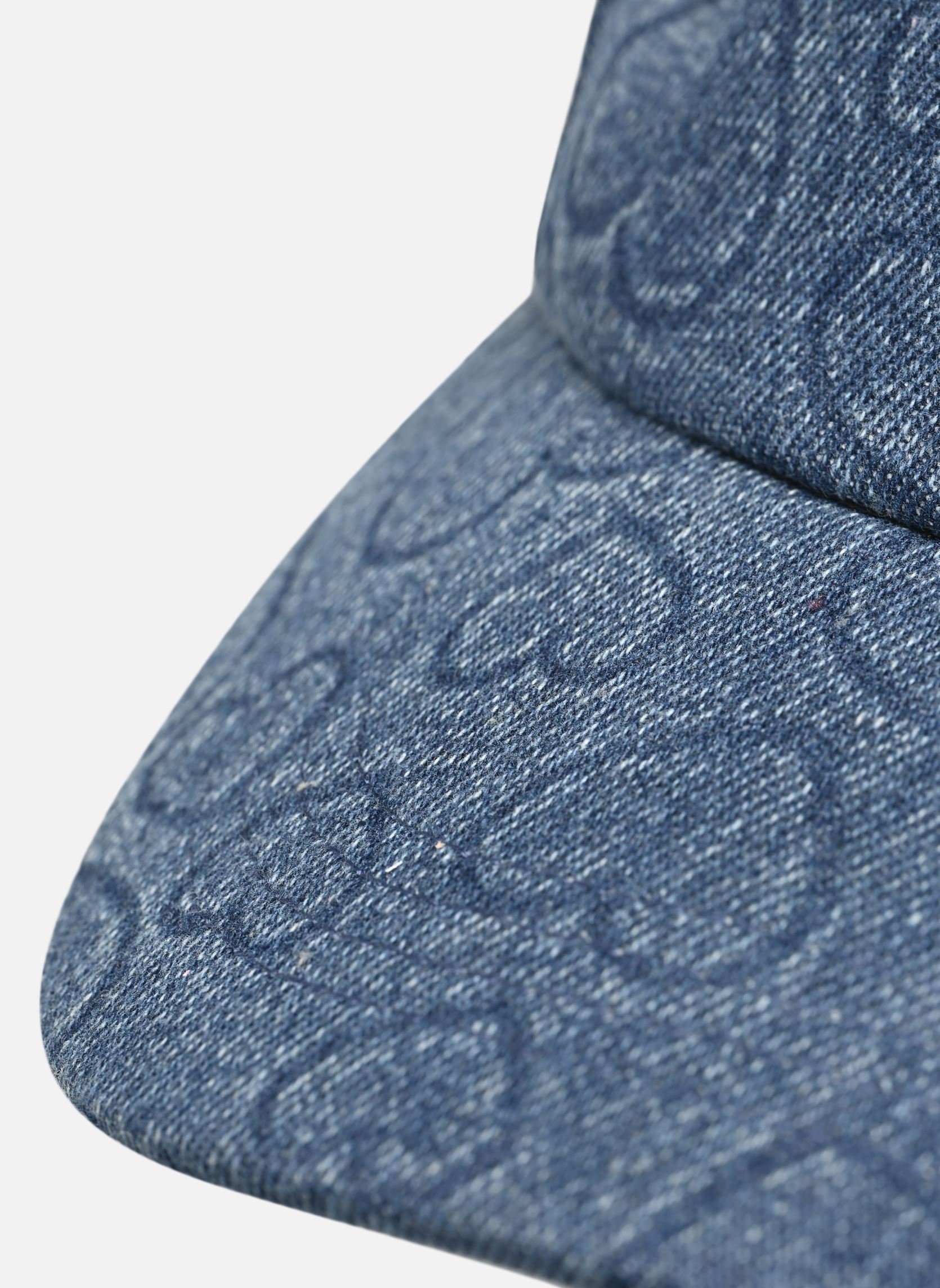 Kappen PCNAINA HEART DENIM CAP FC damen blau Pieces Kappen PCNAINA HEART DENIM CAP FC damen blau DARK BLUE DENIM