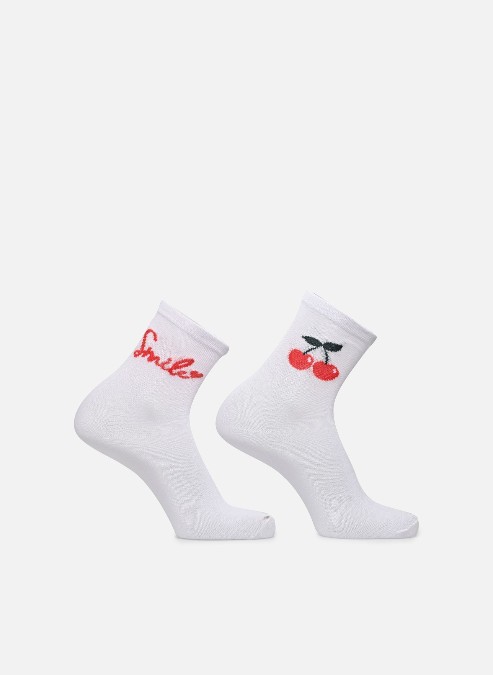 Calcetines PCSINNE 2PACK SOCKS MPA BC mujer blanco Pieces Calcetines PCSINNE 2PACK SOCKS MPA BC mujer blanco Bright white