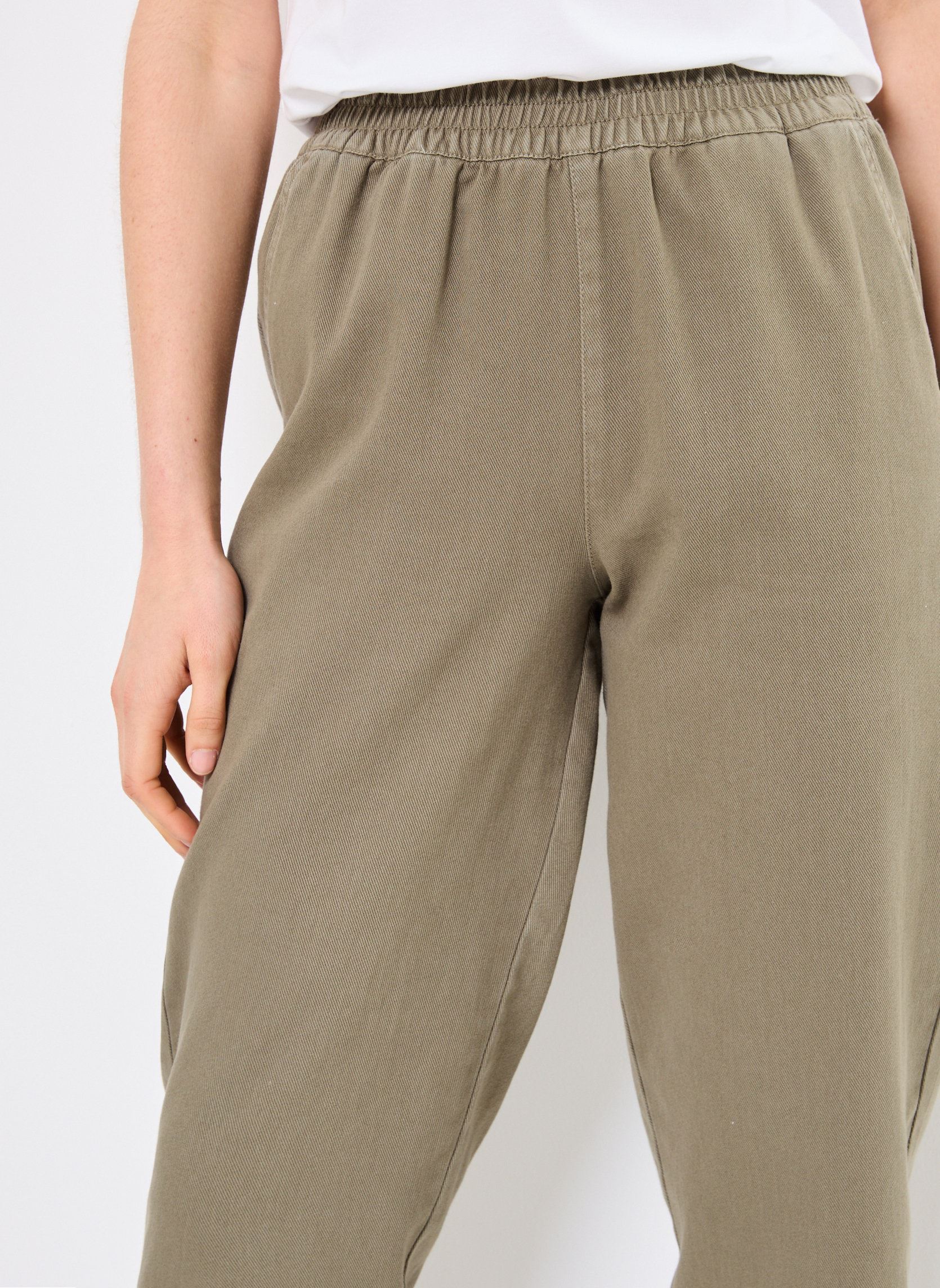 Pantalons droit PCSALLY HW ANKLE PANTS WVN FC femme vert Pieces Pantalons droit PCSALLY HW ANKLE PANTS WVN FC femme vert Kalamata
