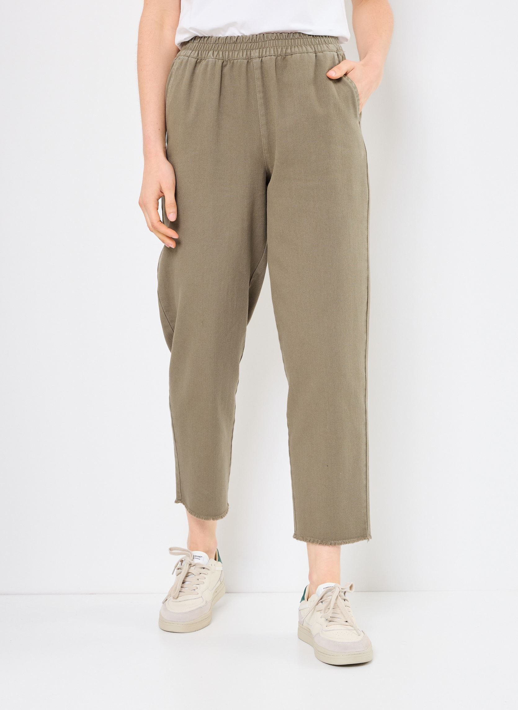 Pantalons droit PCSALLY HW ANKLE PANTS WVN FC femme vert Pieces Pantalons droit PCSALLY HW ANKLE PANTS WVN FC femme vert Kalamata
