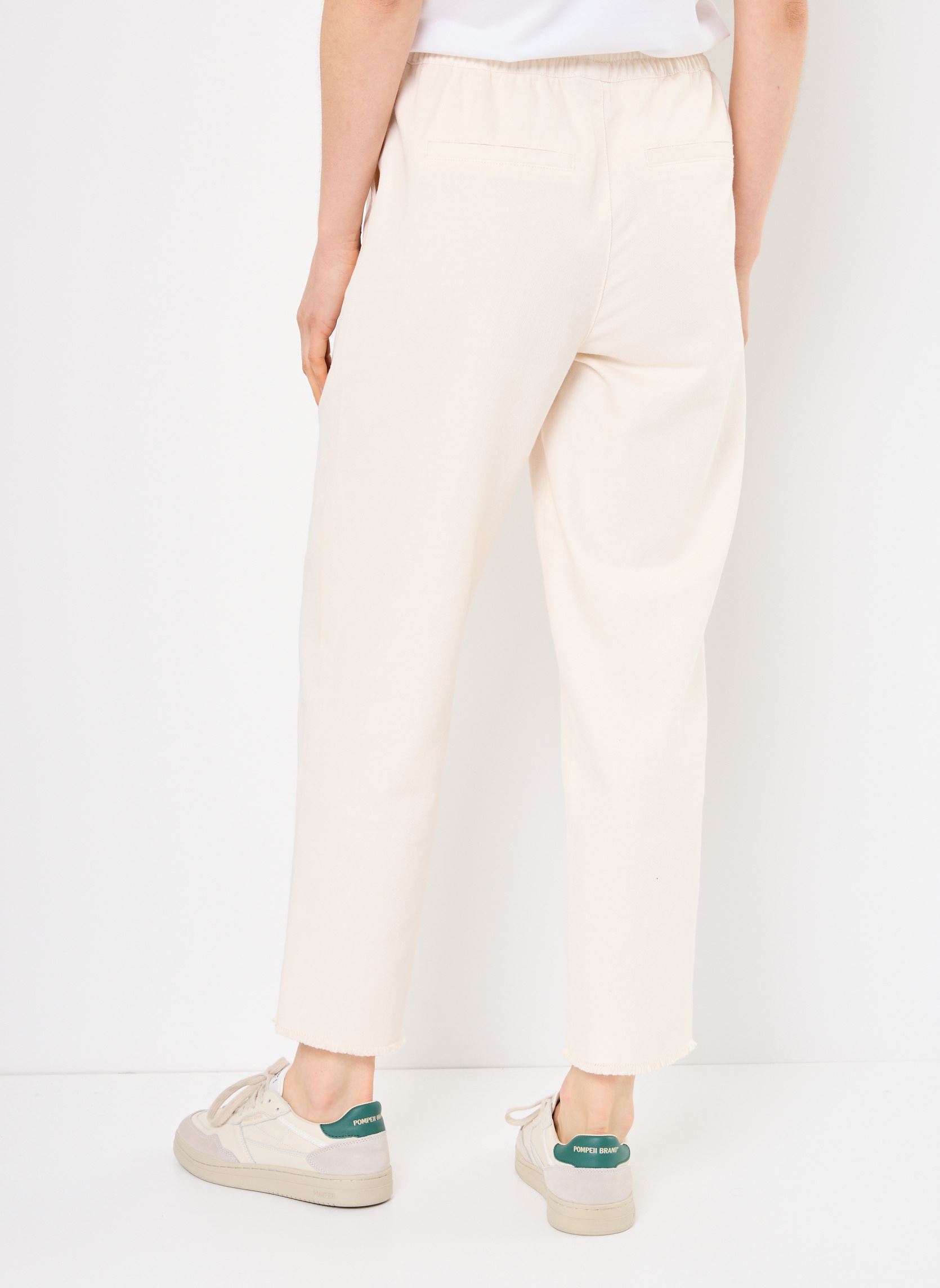 Pantalons droit PCSALLY HW ANKLE PANTS WVN FC femme blanc Pieces Pantalons droit PCSALLY HW ANKLE PANTS WVN FC femme blanc Whitecap Gray