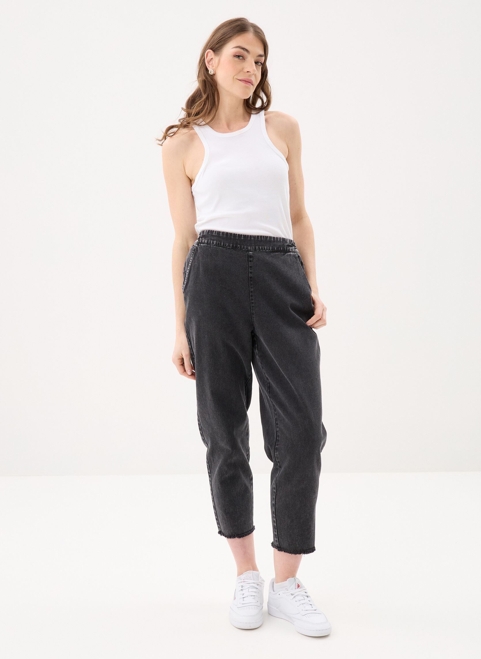 Straight Leg Hosen PCSALLY HW ANKLE PANTS WVN FC damen schwarz Pieces Straight Leg Hosen PCSALLY HW ANKLE PANTS WVN FC damen schwarz Black