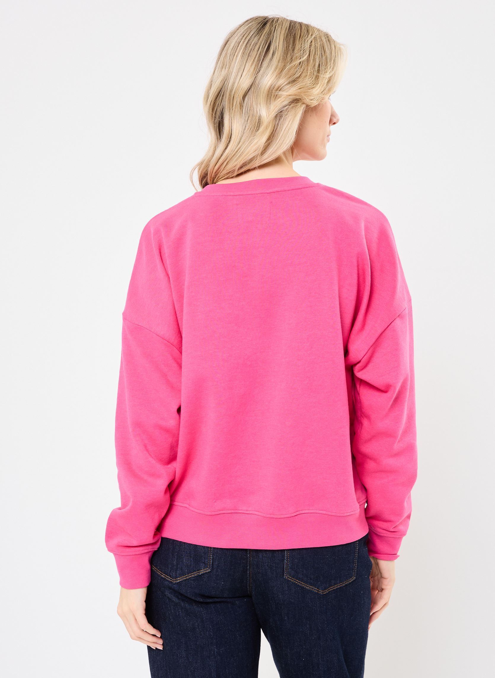 Sweater PCTULIP LS ONECK SWEAT FC dames paars Pieces Sweater PCTULIP LS ONECK SWEAT FC dames paars Beetroot Purple