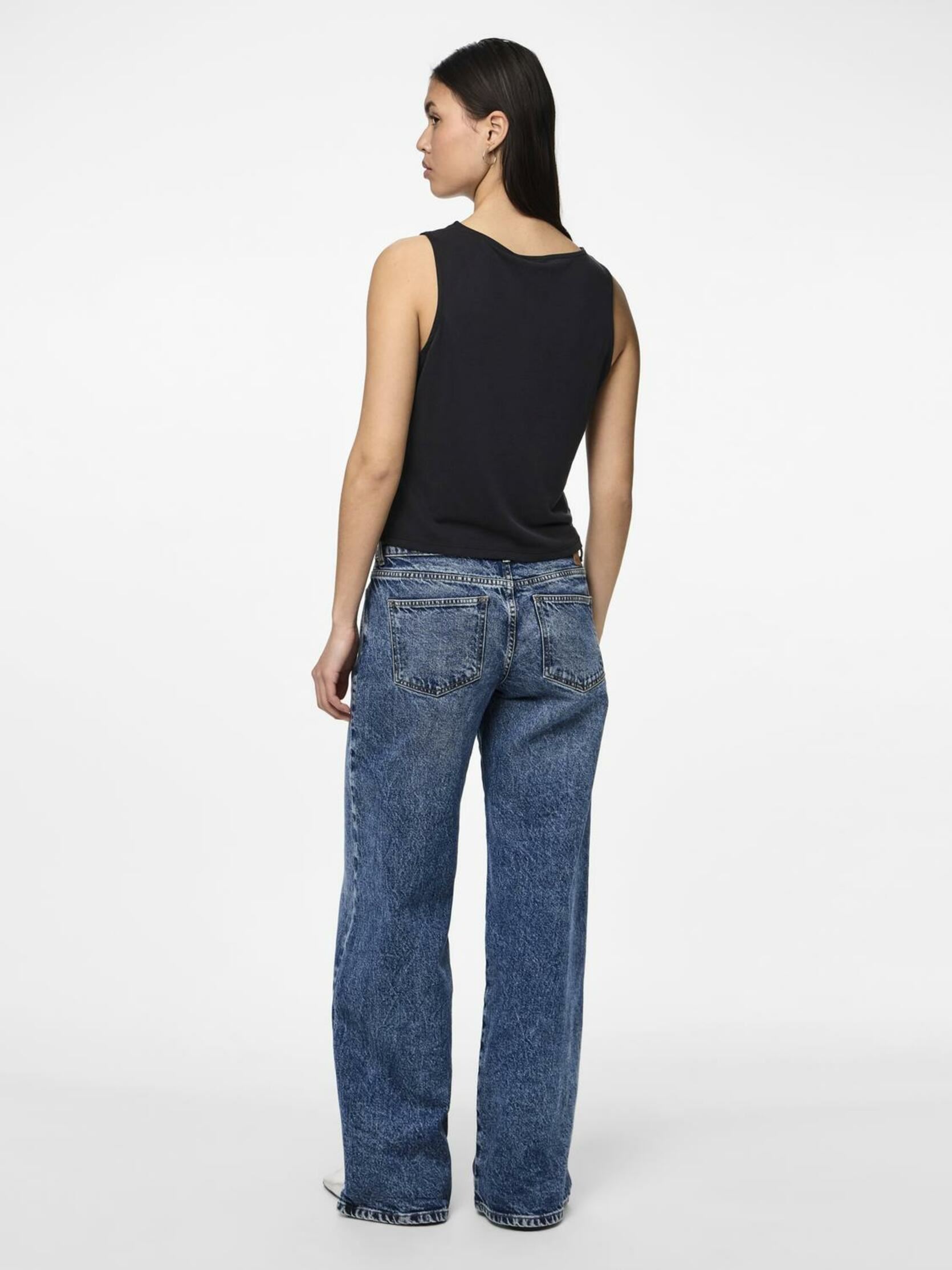 Top PCANORA SL KNOT TOP JRS NOOS BC donna nero Pieces Top PCANORA SL KNOT TOP JRS NOOS BC donna nero BLACK