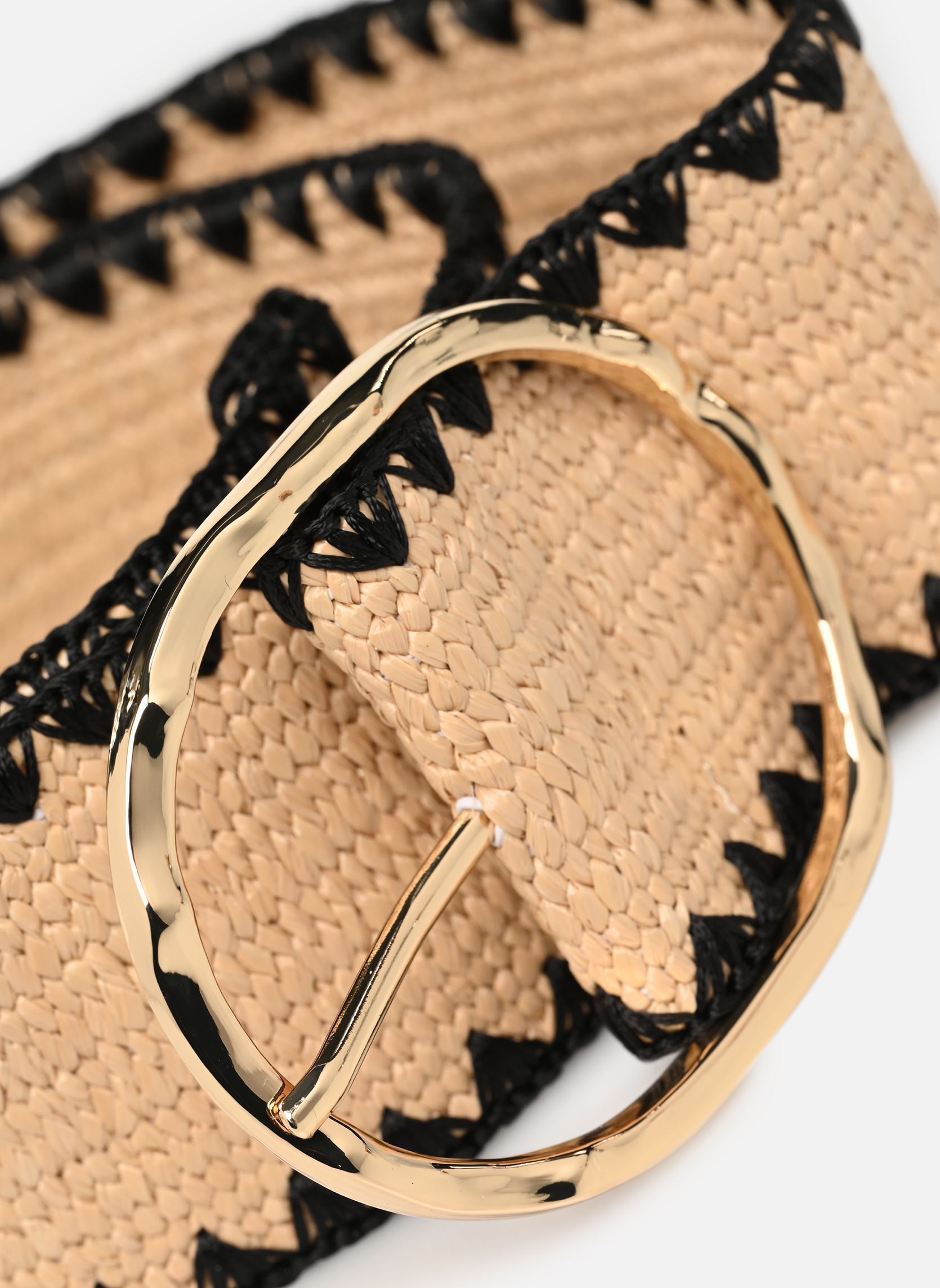 Ceintures PCLYDIA CONTRAST WAIST BELT femme beige Pieces Ceintures PCLYDIA CONTRAST WAIST BELT femme beige Nature