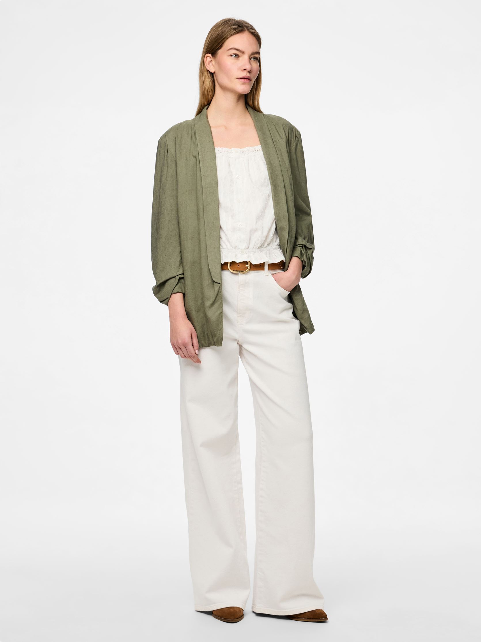 Blazer PCPIA BOSELLA BLAZER WVN NOOS damen grün Pieces Blazer PCPIA BOSELLA BLAZER WVN NOOS damen grün Deep Lichen Green