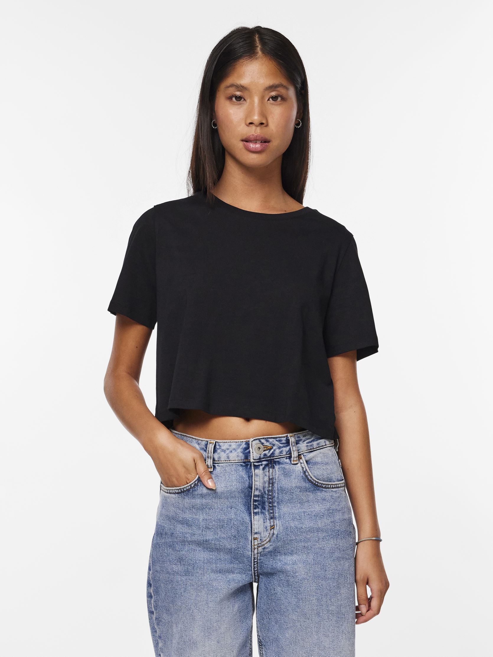 Camisetas de manga corta PCSARA SS SHORT TEE JRS NOOS mujer negro Pieces Camisetas de manga corta PCSARA SS SHORT TEE JRS NOOS mujer negro BLACK