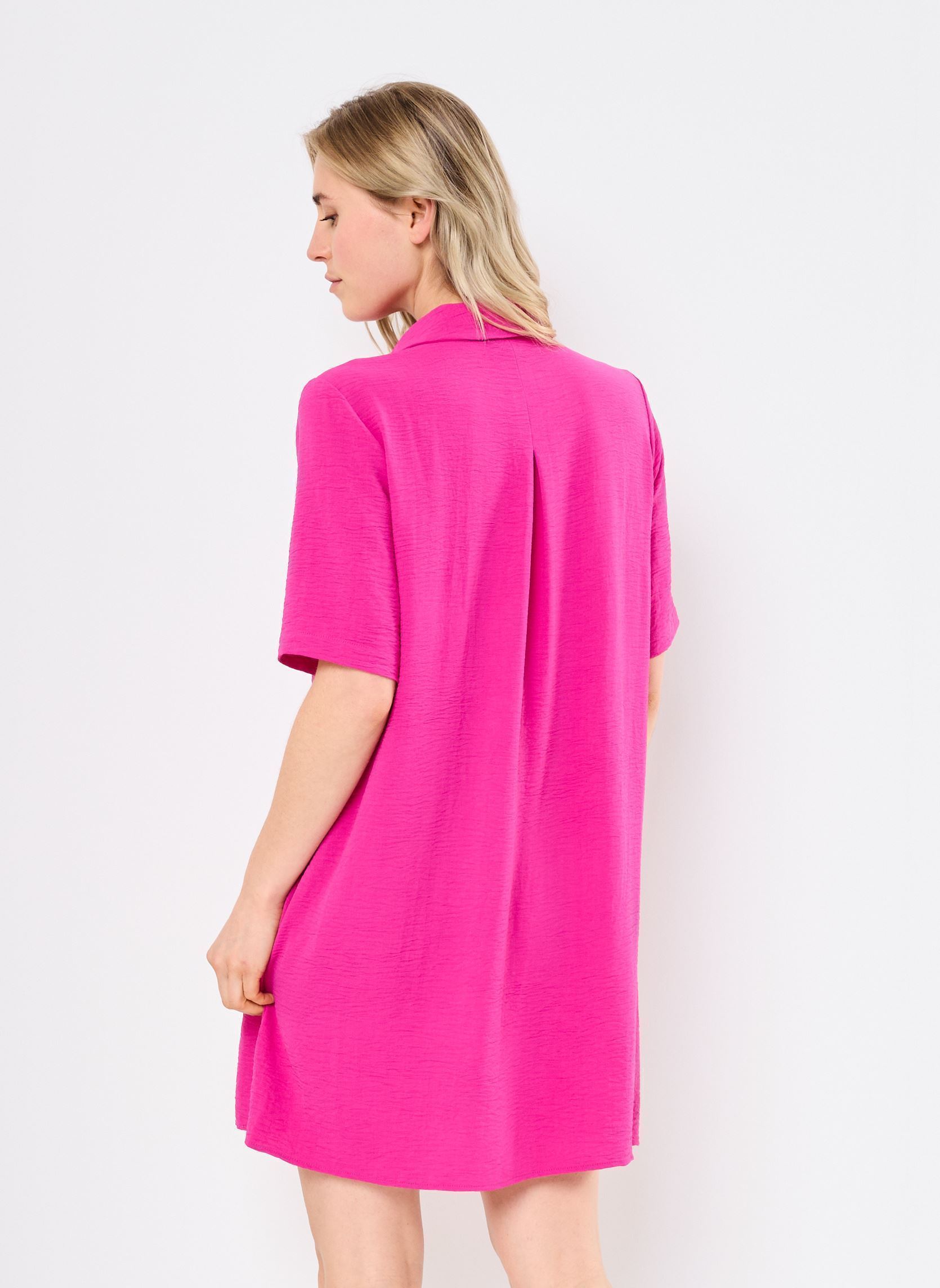 Kleider PCSIJA SS SHIRT DRESS WVN FC BC damen rosa Pieces Kleider PCSIJA SS SHIRT DRESS WVN FC BC damen rosa Festival Fuchsia
