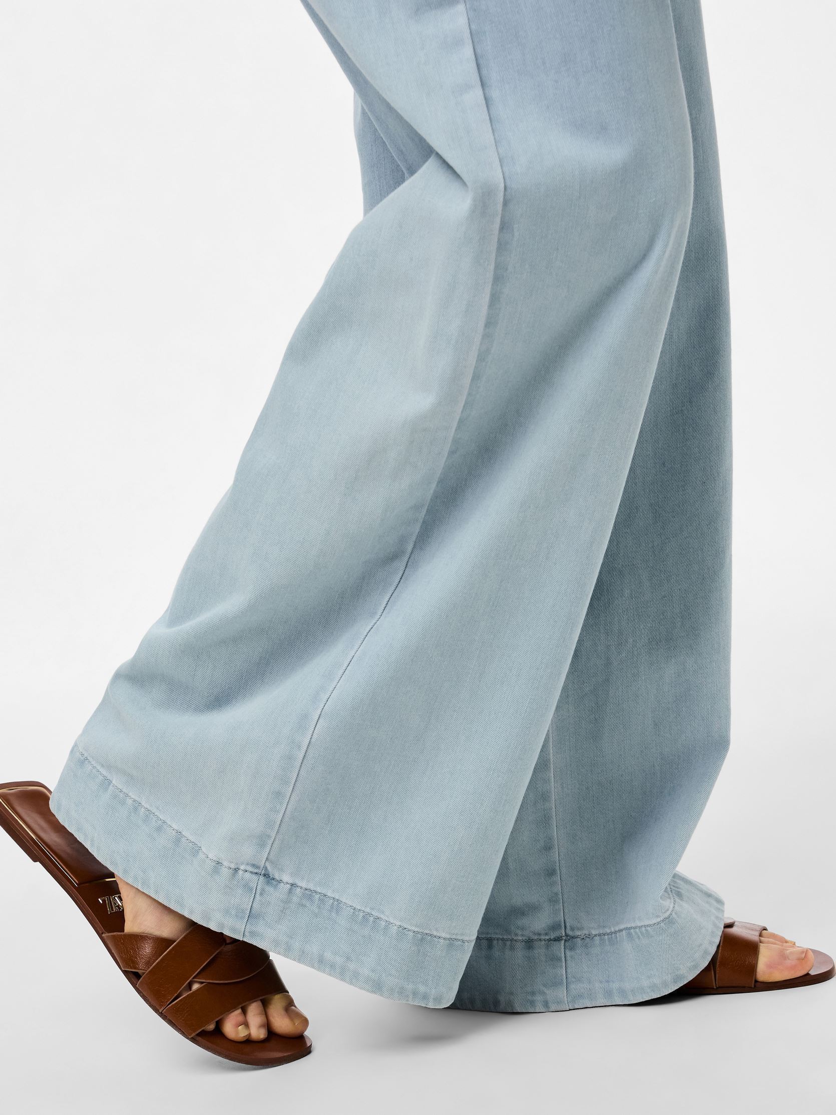 Weite Hosen PCSMIDI HW WIDE LEG DENIM PANTS MPA damen blau Pieces Weite Hosen PCSMIDI HW WIDE LEG DENIM PANTS MPA damen blau Light Blue Denim