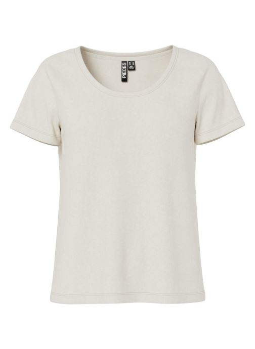 Pieces T-Shirts PCSOPHIE SS U-NECK TEE JRS NOOS BC damen weiß