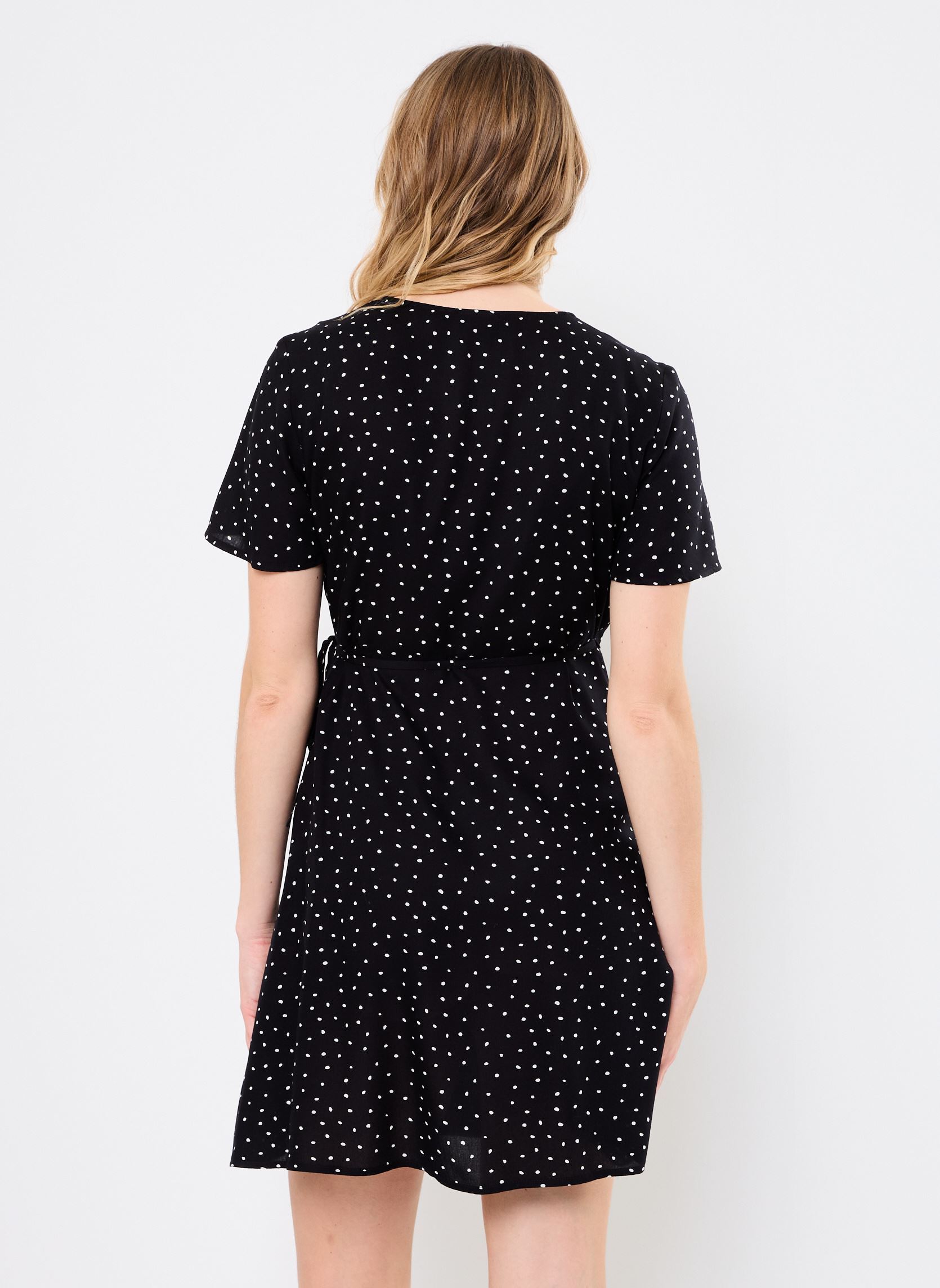 Robes PCTALA NEW SS WRAP DRESS WVN NOOS BC femme noir Pieces Robes PCTALA NEW SS WRAP DRESS WVN NOOS BC femme noir BLACK