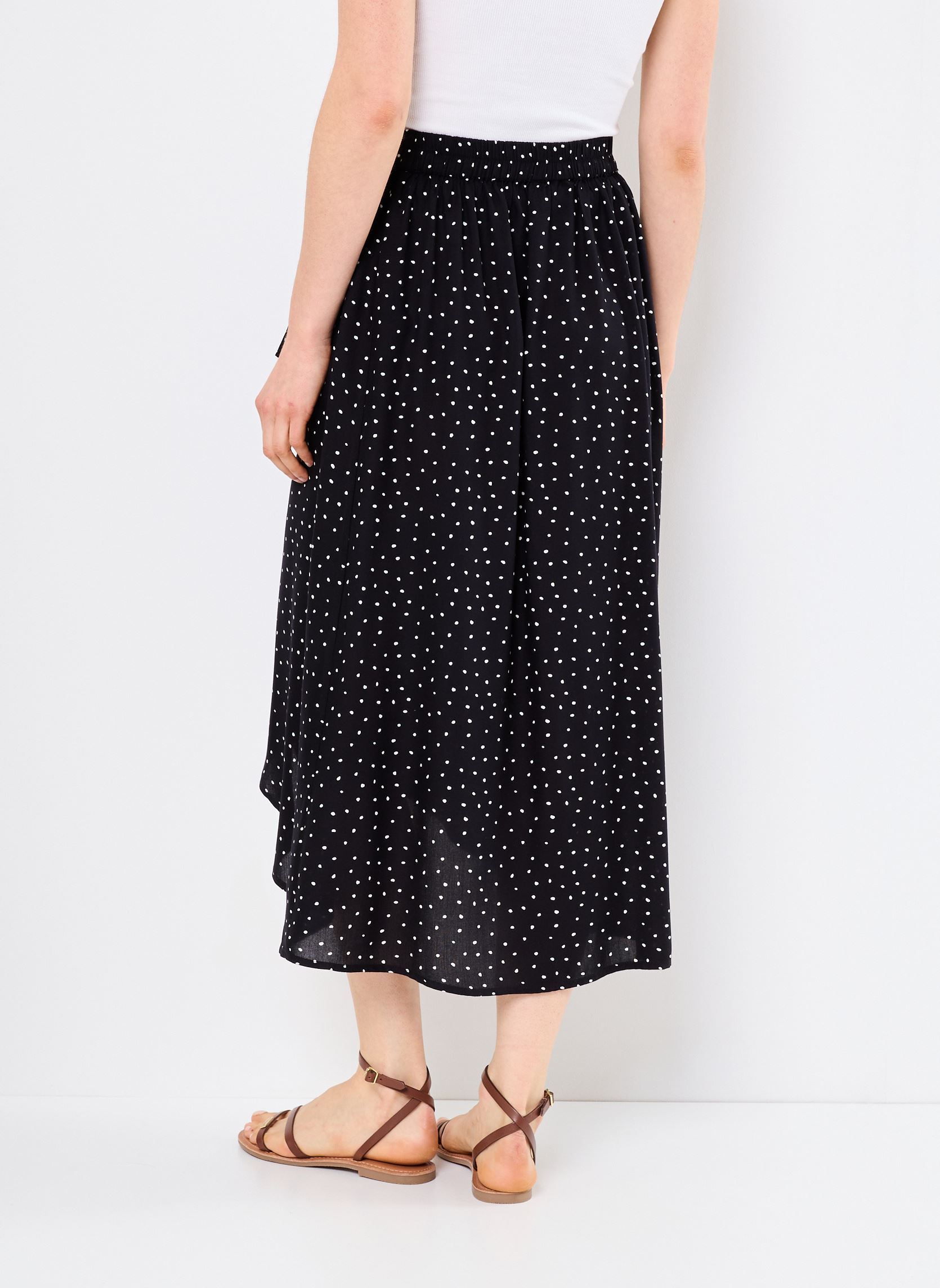 Gonne al ginocchio PCTALA WRAP SKIRT WVN NOOS BC donna nero Pieces Gonne al ginocchio PCTALA WRAP SKIRT WVN NOOS BC donna nero Black