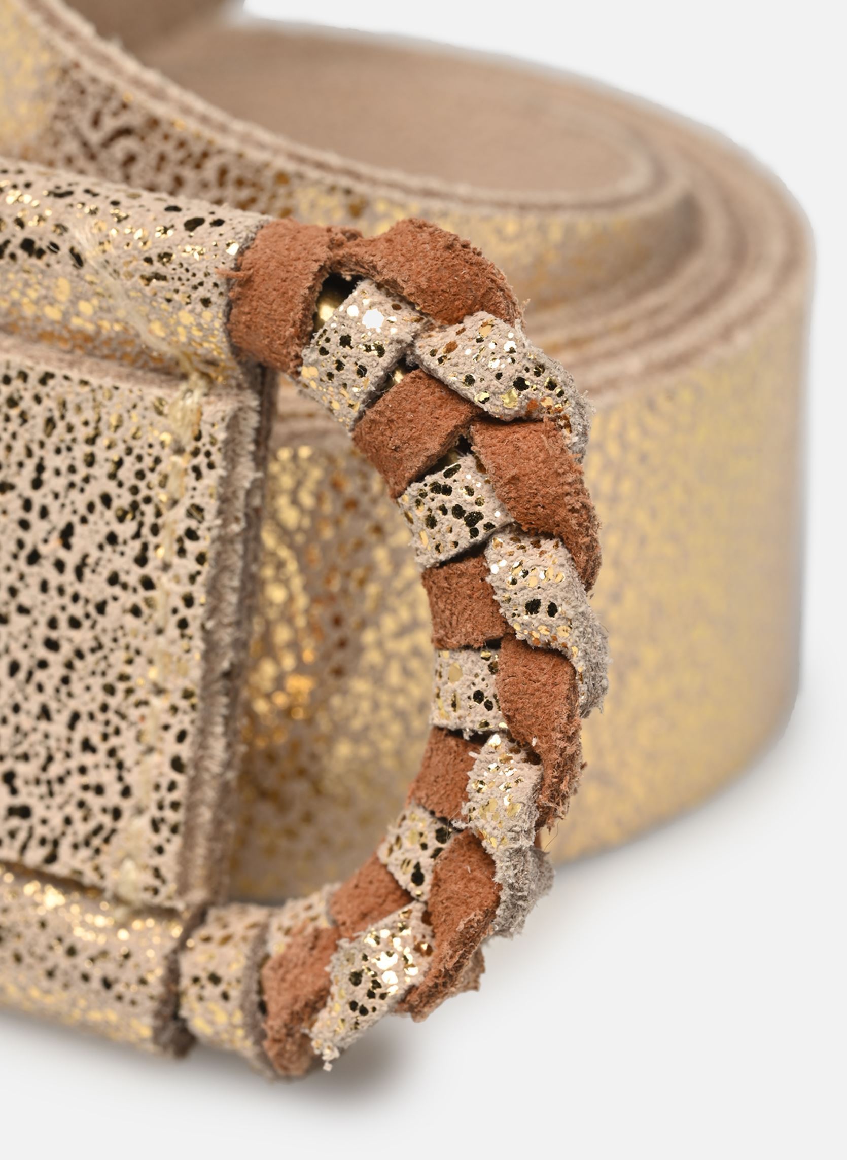 Ceintures PCTJANA LEATHER JEANS BELT FC femme or et bronze Pieces Ceintures PCTJANA LEATHER JEANS BELT FC femme or et bronze Gold Colour