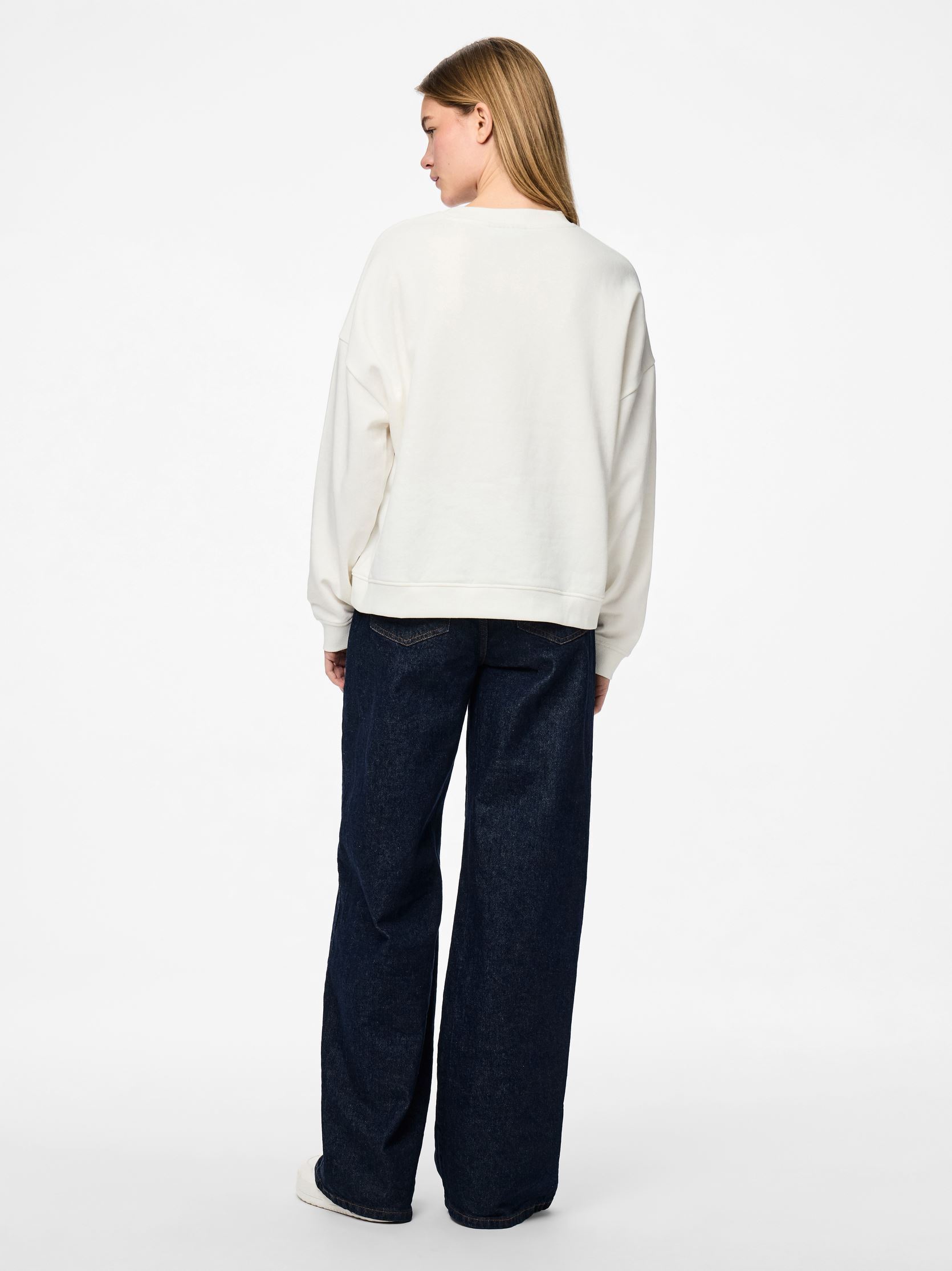 Sudaderas PCTOVE LS SWEAT BC mujer blanco Pieces Sudaderas PCTOVE LS SWEAT BC mujer blanco Cloud Dancer