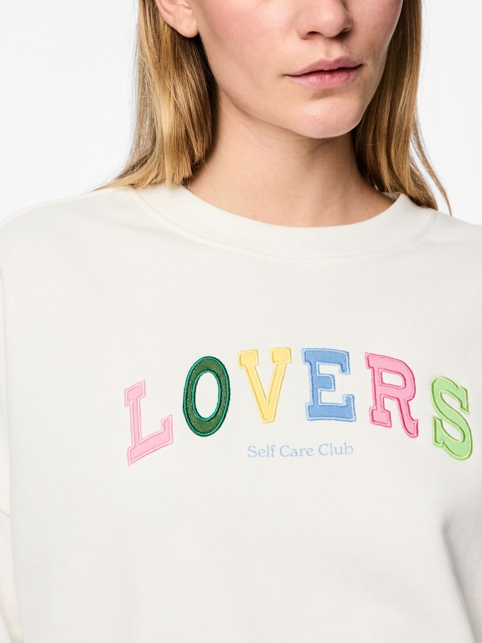 Sudaderas PCTOVE LS SWEAT BC mujer blanco Pieces Sudaderas PCTOVE LS SWEAT BC mujer blanco Cloud Dancer