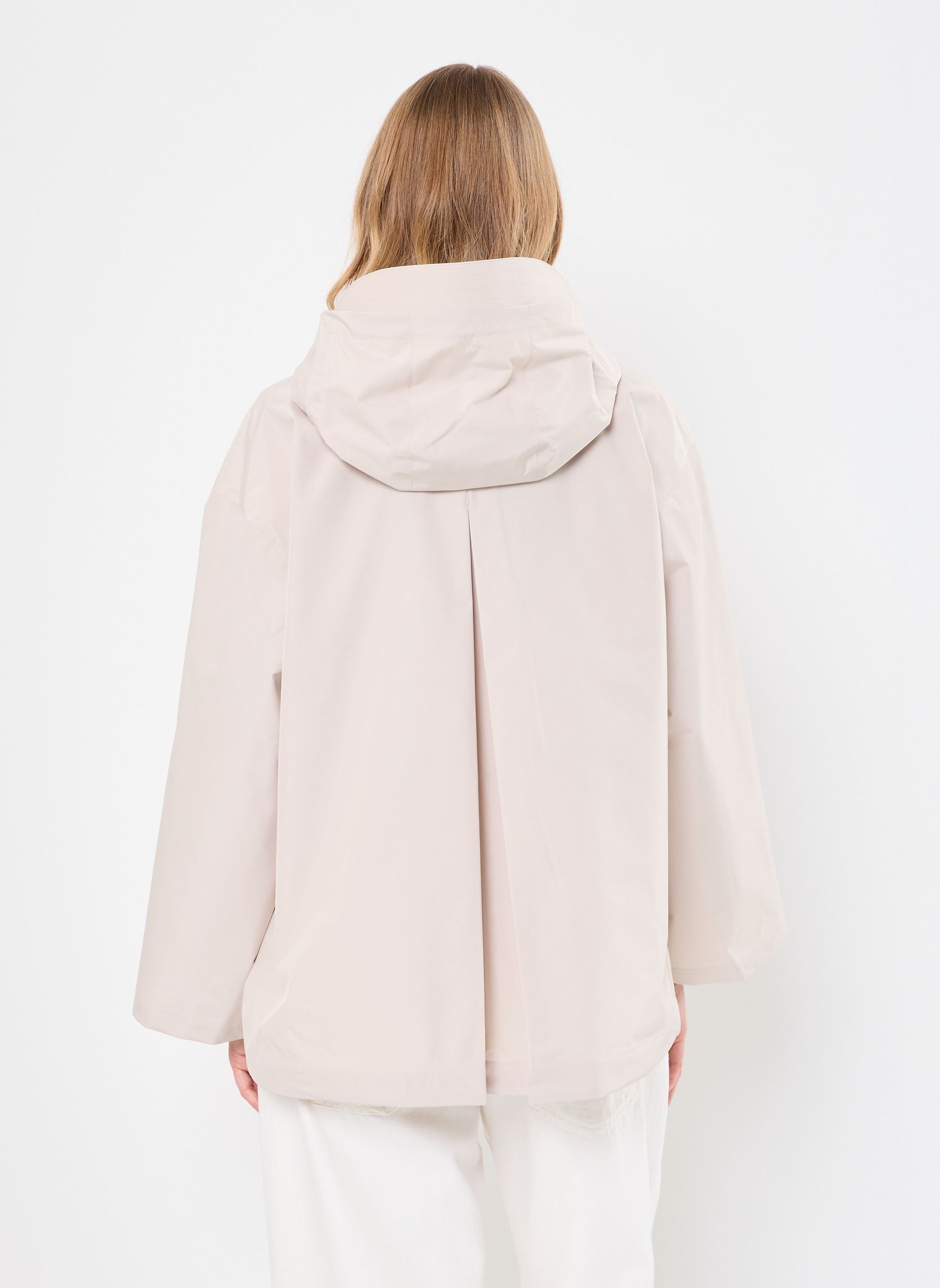 Vestes imperméable PCTUI RAIN ANORAK femme beige Pieces Vestes imperméable PCTUI RAIN ANORAK femme beige Silver Gray