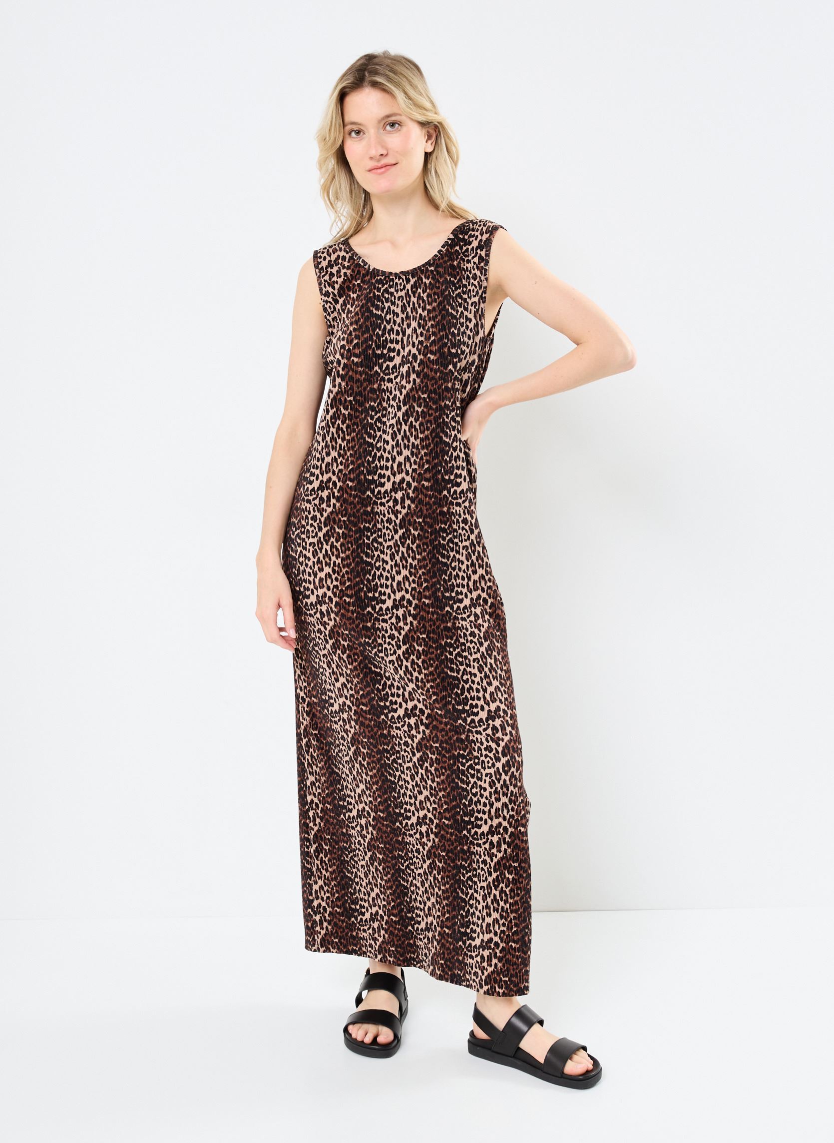 Vestiti lunghi PCFLORA SL MAXI DRESS JRS BC donna nero Pieces Vestiti lunghi PCFLORA SL MAXI DRESS JRS BC donna nero Black