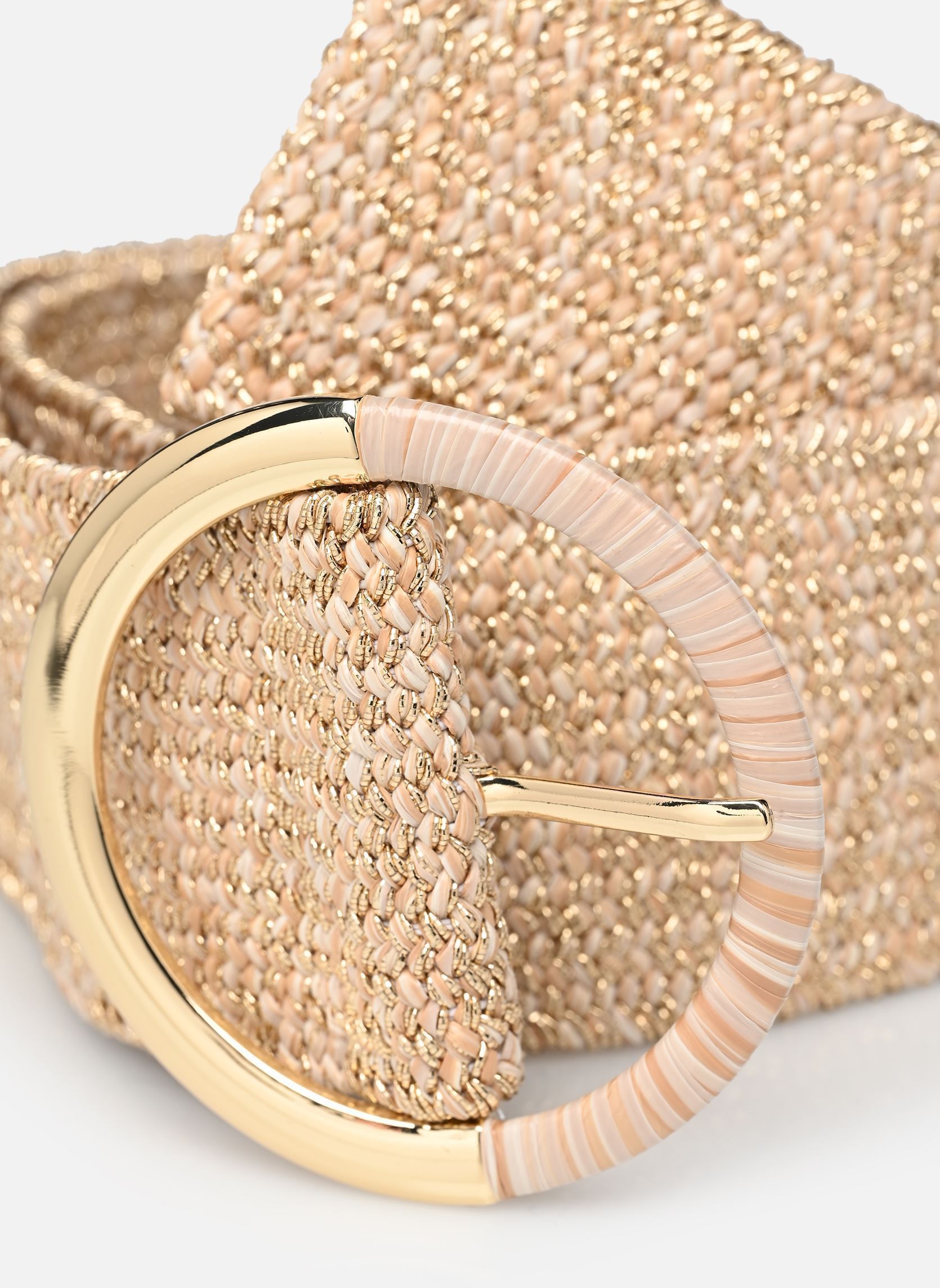 Gürtel PCSIDSEL WAIST BELT damen beige Pieces Gürtel PCSIDSEL WAIST BELT damen beige Nature Detail:Lurex