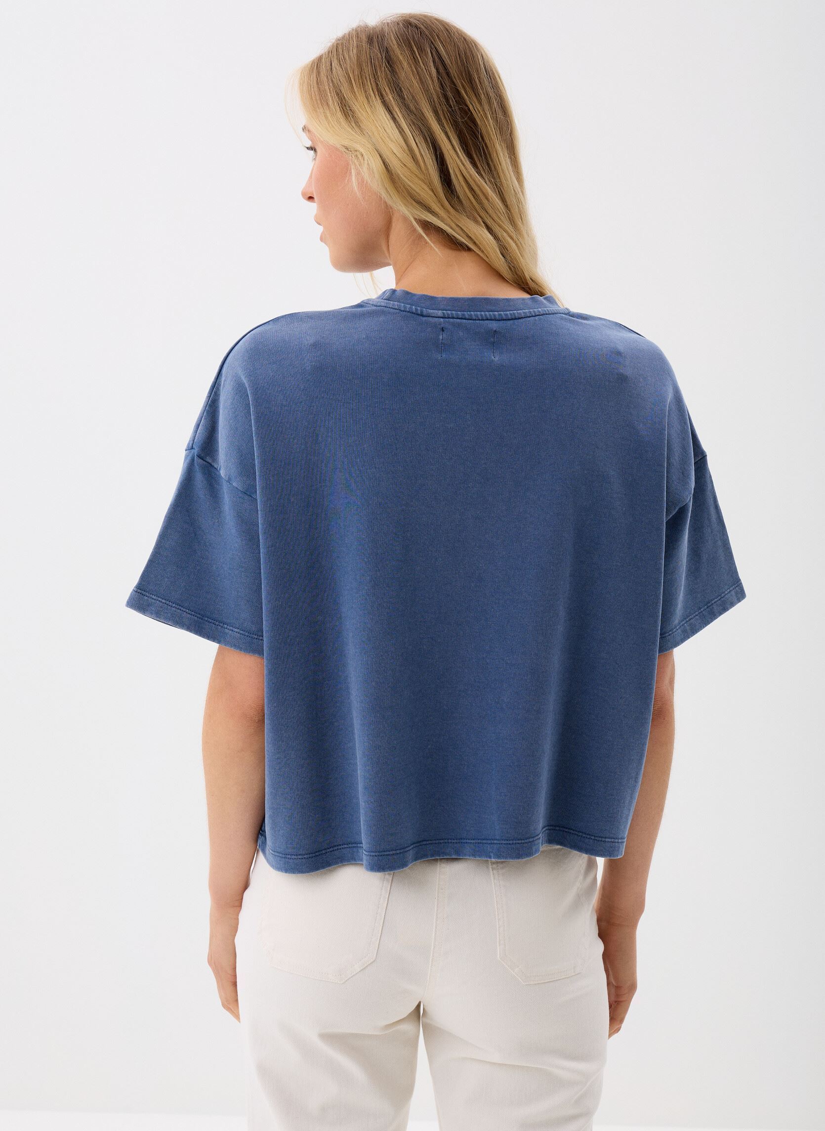 Tee-shirts manches courtes PCTAIYA 2/4 LOOSE SWEAT JRS FC femme bleu Pieces Tee-shirts manches courtes PCTAIYA 2/4 LOOSE SWEAT JRS FC femme bleu Lichen blue
