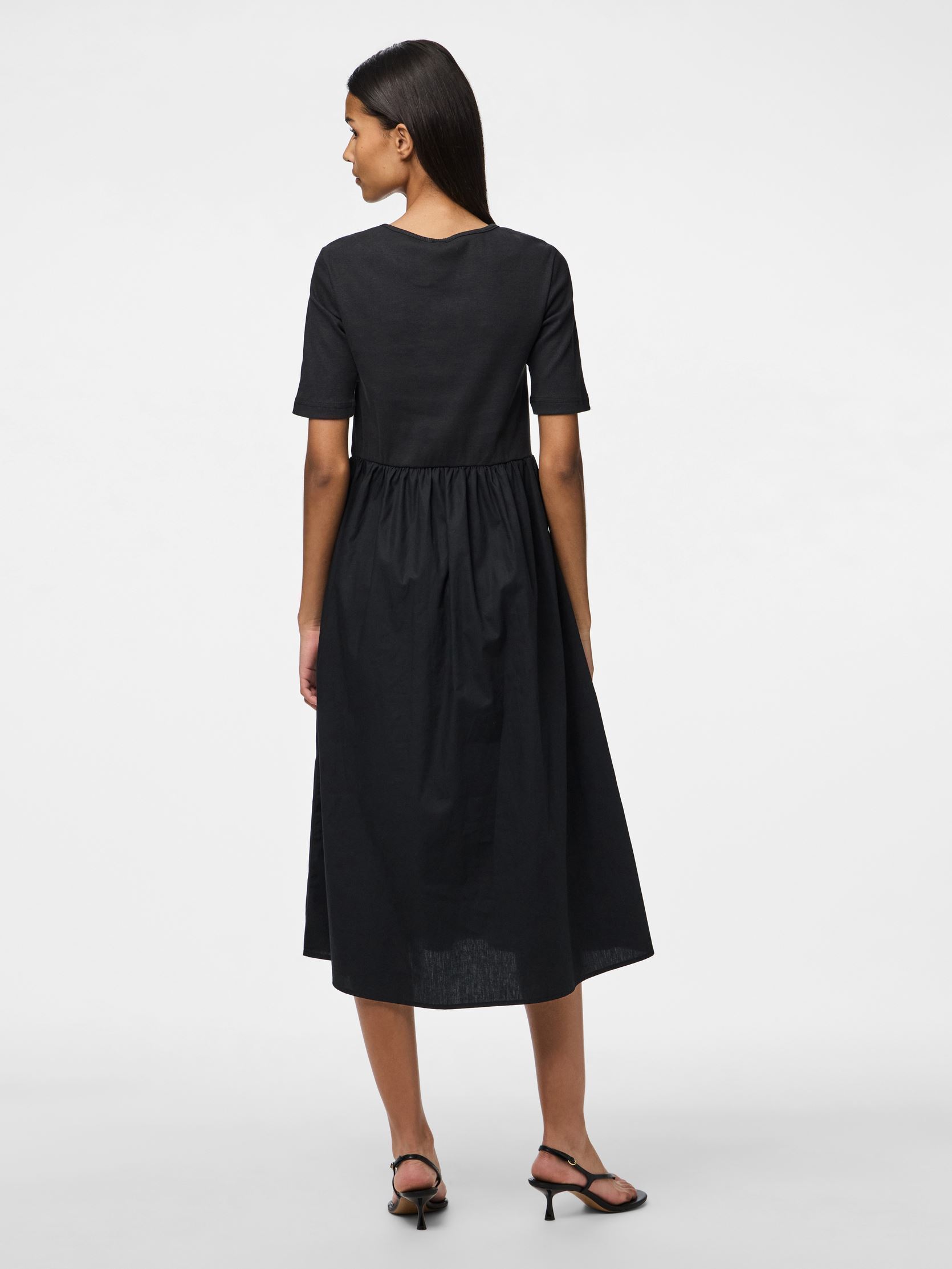 Robes longues PCTONYA SS MIDI DRESS WVN femme noir Pieces Robes longues PCTONYA SS MIDI DRESS WVN femme noir Black
