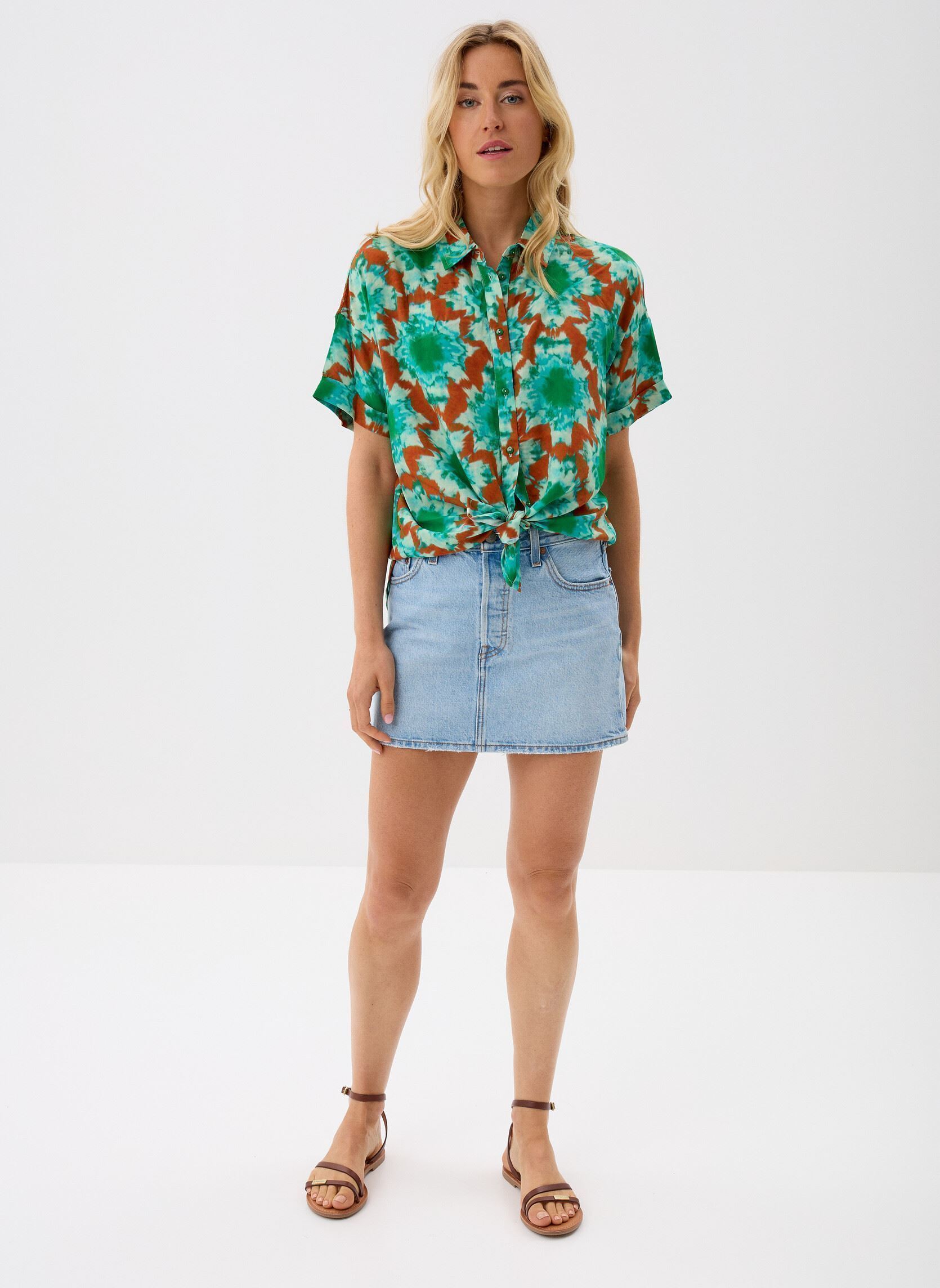 Chemises manches courtes PCTRAYCE SS SHIRT WVN FC BC femme vert Pieces Chemises manches courtes PCTRAYCE SS SHIRT WVN FC BC femme vert Columbia