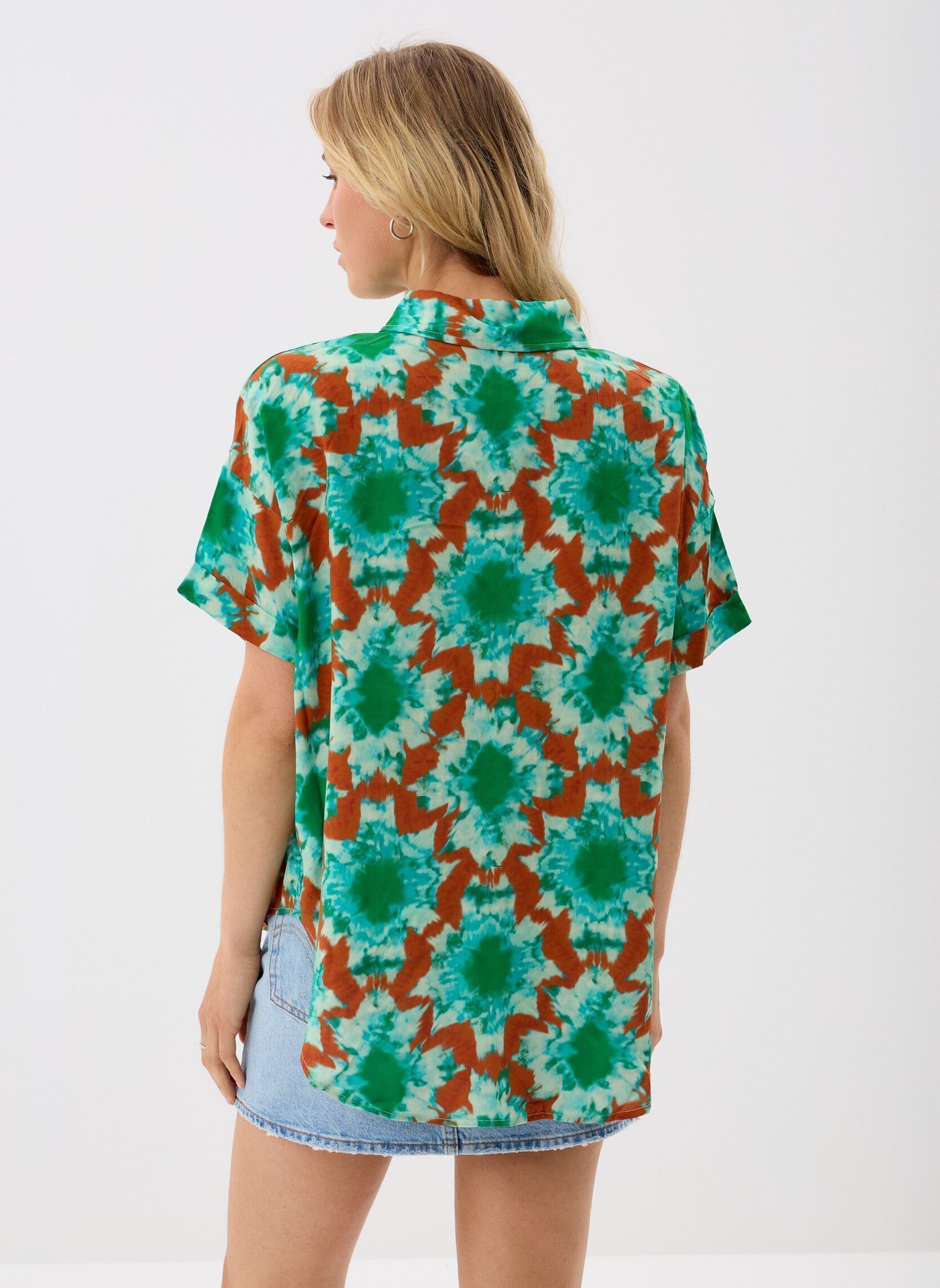 Columbia Tamiami II Chemise à Manches Courtes randonnée, Bleu Sarcelle
