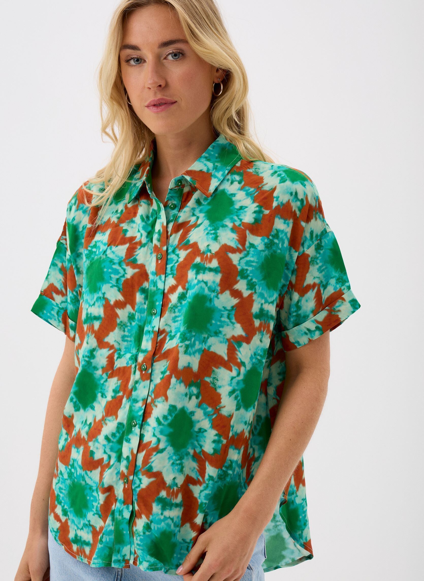 Chemises manches courtes PCTRAYCE SS SHIRT WVN FC BC femme vert Pieces Chemises manches courtes PCTRAYCE SS SHIRT WVN FC BC femme vert Columbia